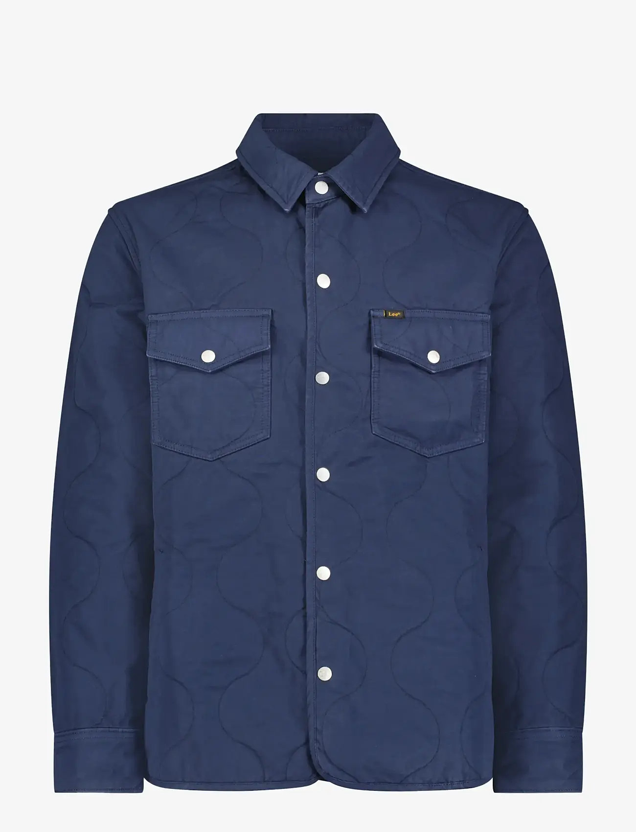 Lee Jeans - QUILTED SHIRT JACKET - efterårsjakker - mood indigo - 0
