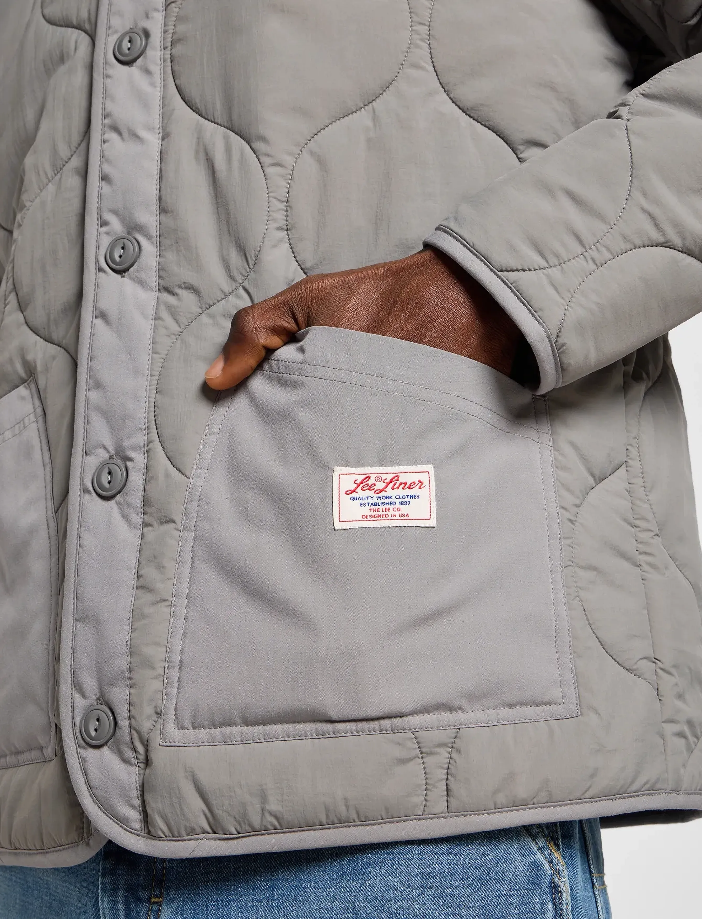 Lee Jeans - QUILTED LINER JACKET - hd lee gray - 5