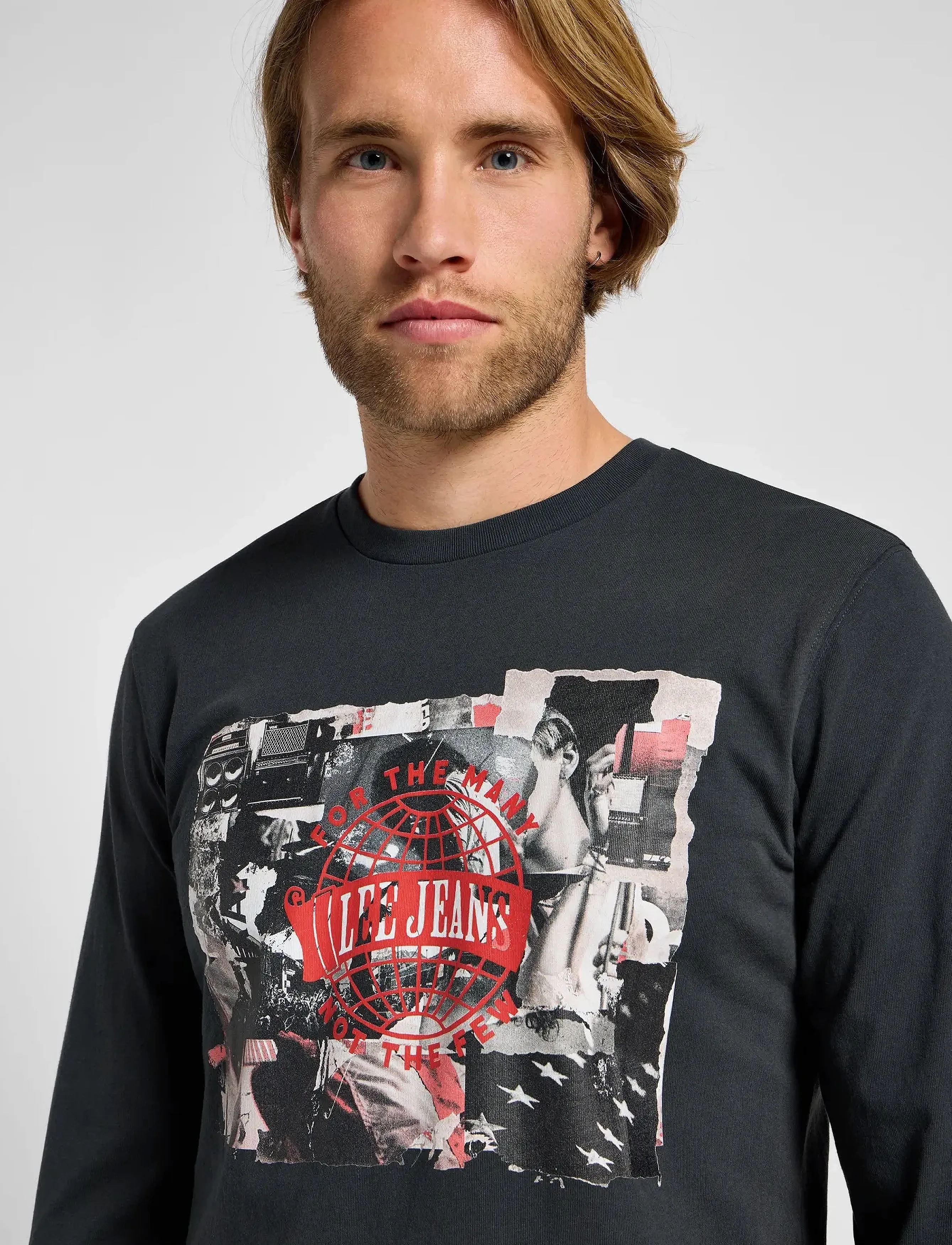 Lee Jeans - LS UTILITY ARTIST TEE - washed black - 5