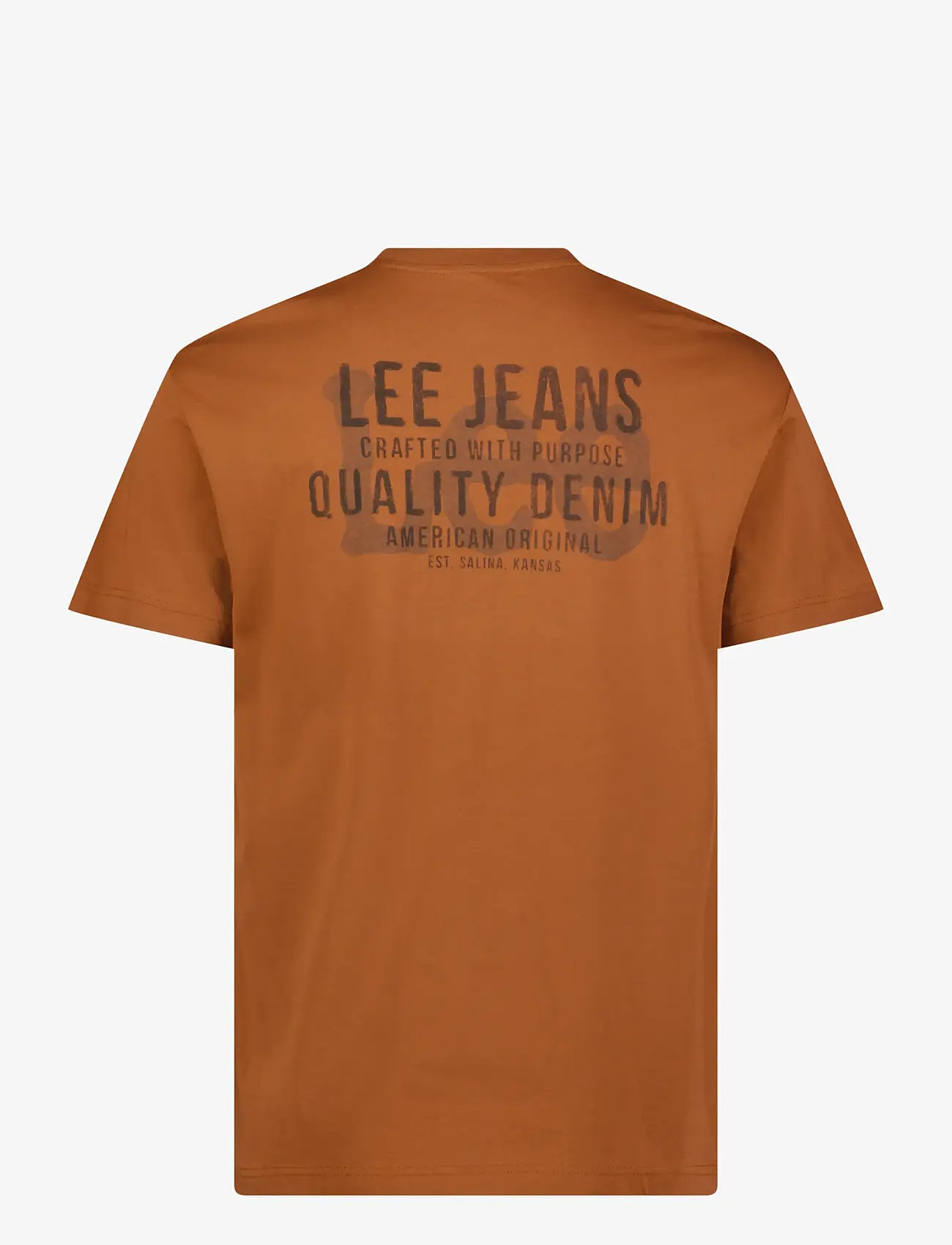 Lee Jeans - SS RELAXED LOGO TEE - efterårstøj - sweet maple - 1