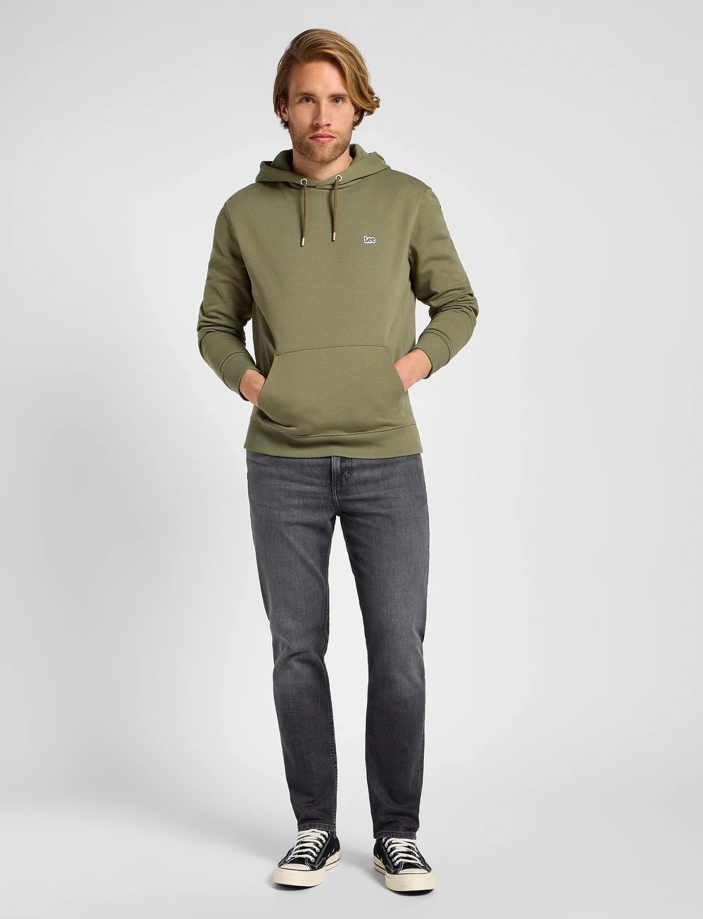Lee Jeans - Austin - regular piegriezuma džinsa bikses - dark smoke - 4