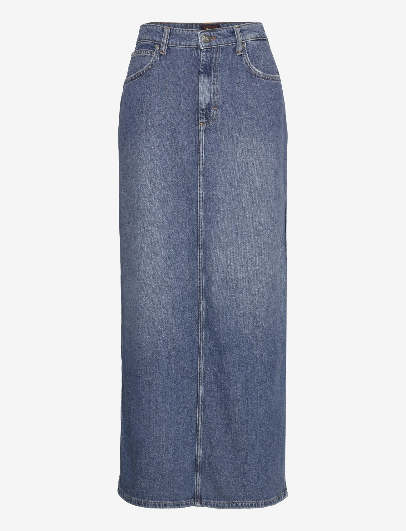 Lee Jeans - Side Slit Maxi Skirt - denimnederdele - weekend chill - 1