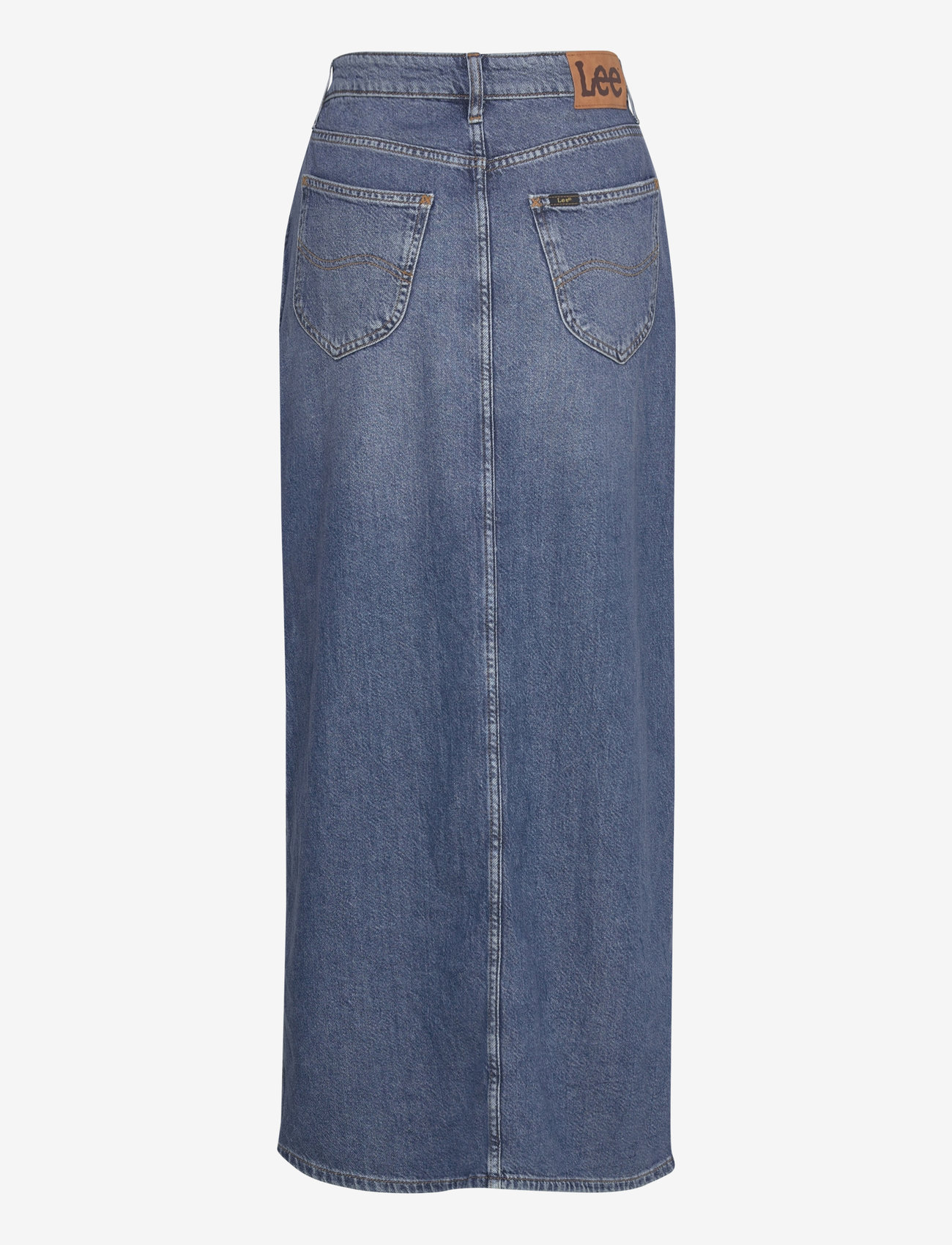 Lee Jeans - Side Slit Maxi Skirt - denimnederdele - weekend chill - 2