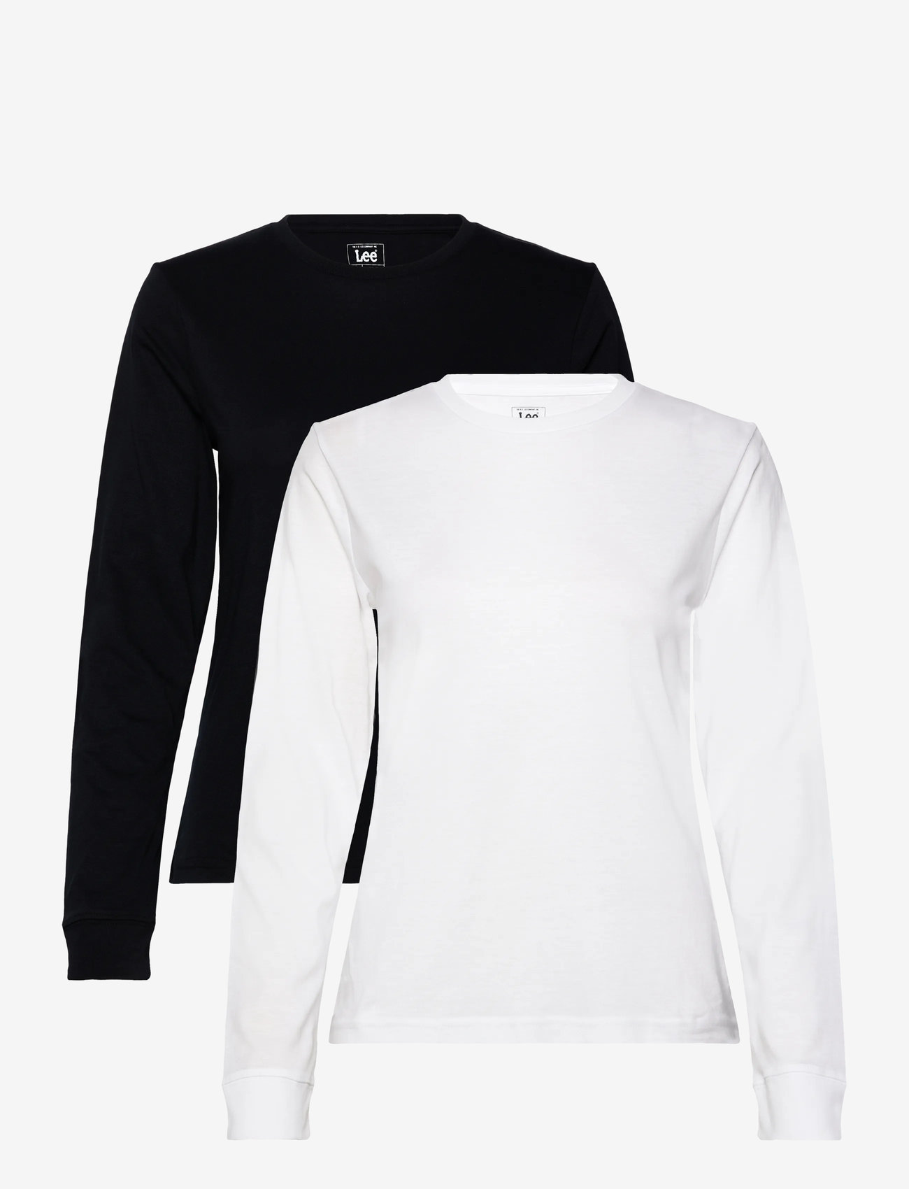 Lee Jeans - LS TWIN PACK - bwhite ublack - 1