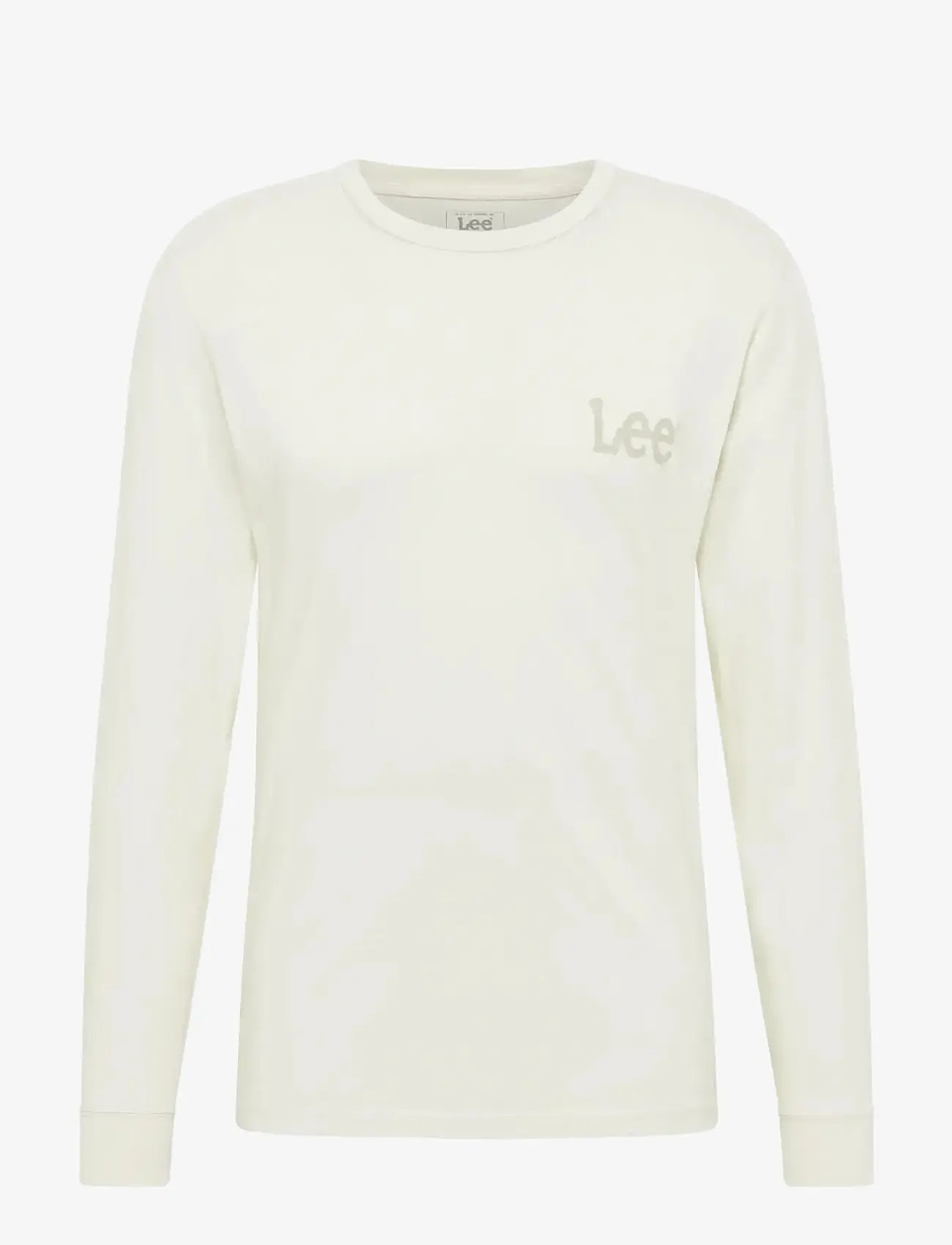 Lee Jeans - LS WOBBLY LOGO TEE - ecru - 1