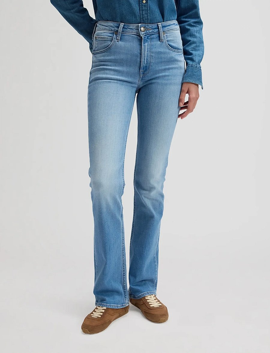 Lee Jeans - Breese Boot - alt laienevad teksad - mid shine - 0