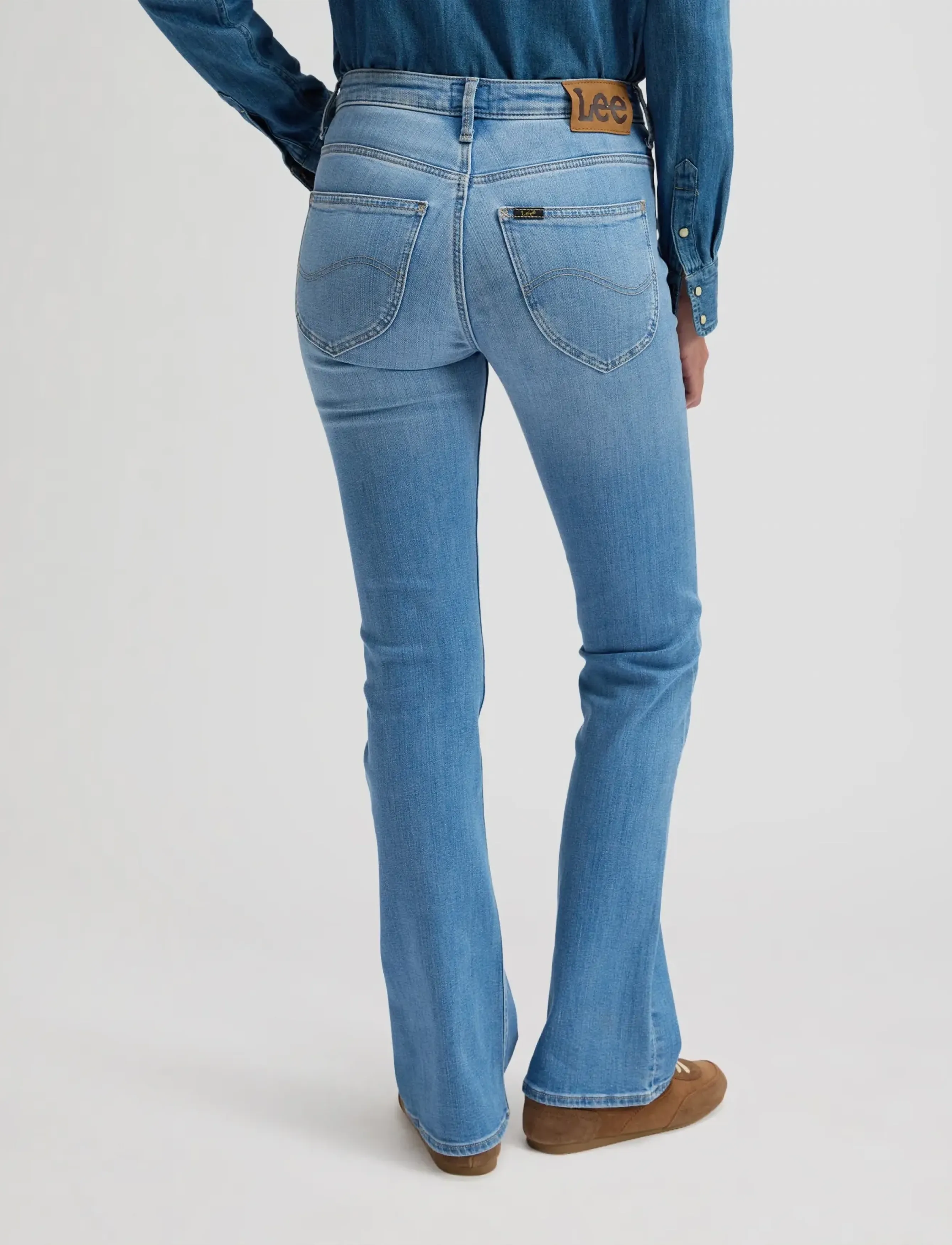 Lee Jeans - BREESE BOOT - bootcut jeans - mid shine - 3