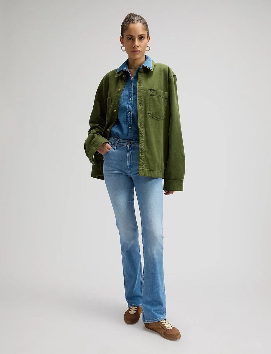 Lee Jeans - Breese Boot - alt laienevad teksad - mid shine - 4