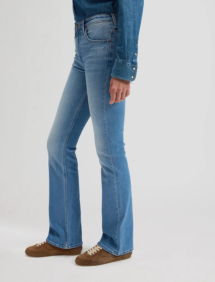 Lee Jeans - Breese Boot - alt laienevad teksad - mid shine - 5