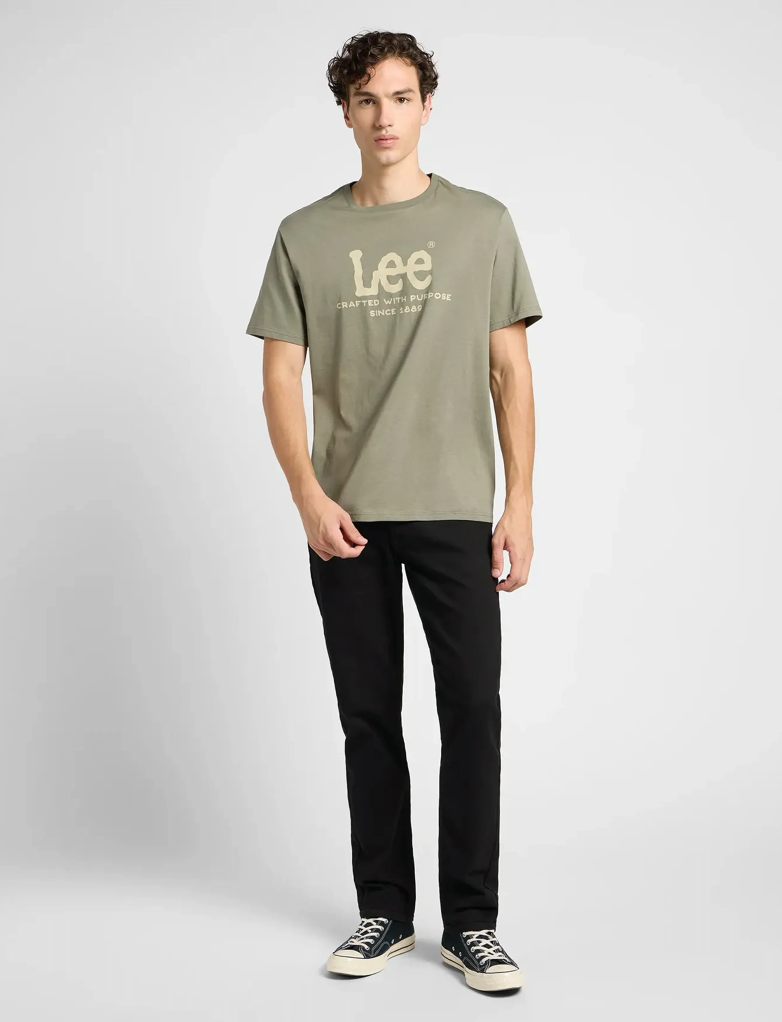 Lee Jeans - BROOKLYN - kelnės & džinsai - black rinse - 4