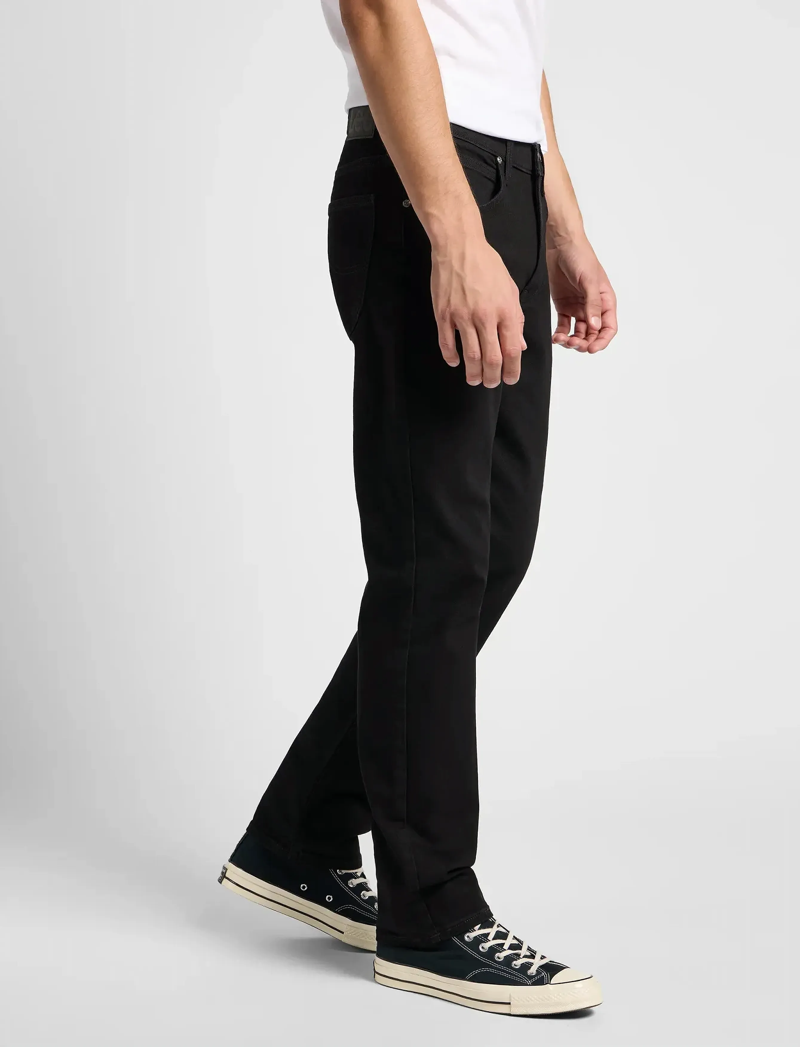 Lee Jeans - BROOKLYN - kelnės & džinsai - black rinse - 5