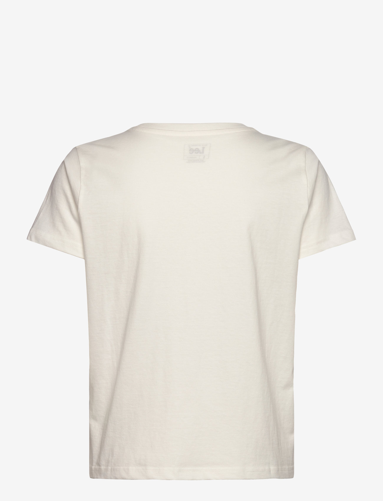 Lee Jeans - Logo Pocket Tee - efterårstøj - ecru - 1