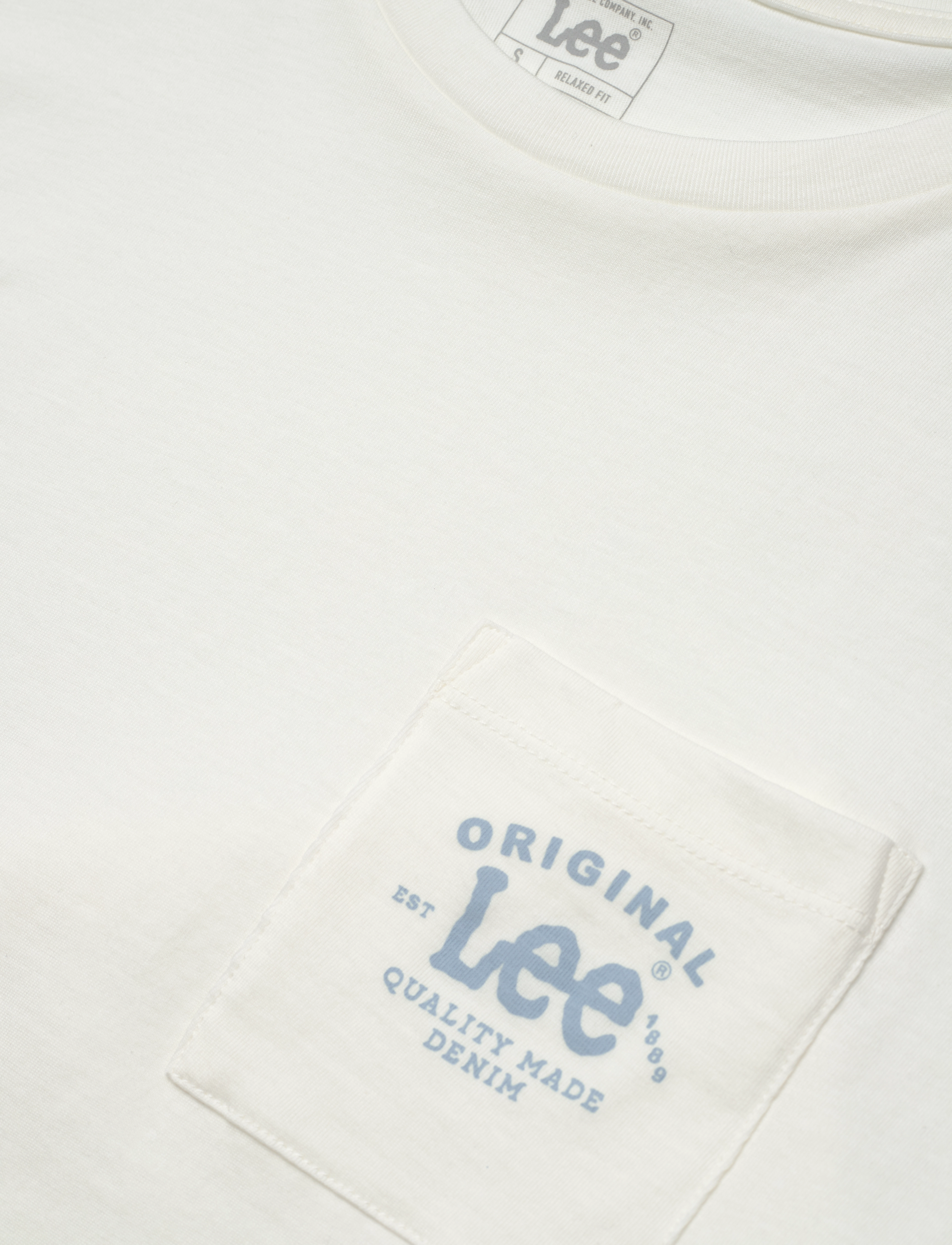 Lee Jeans - Logo Pocket Tee - ecru - 2