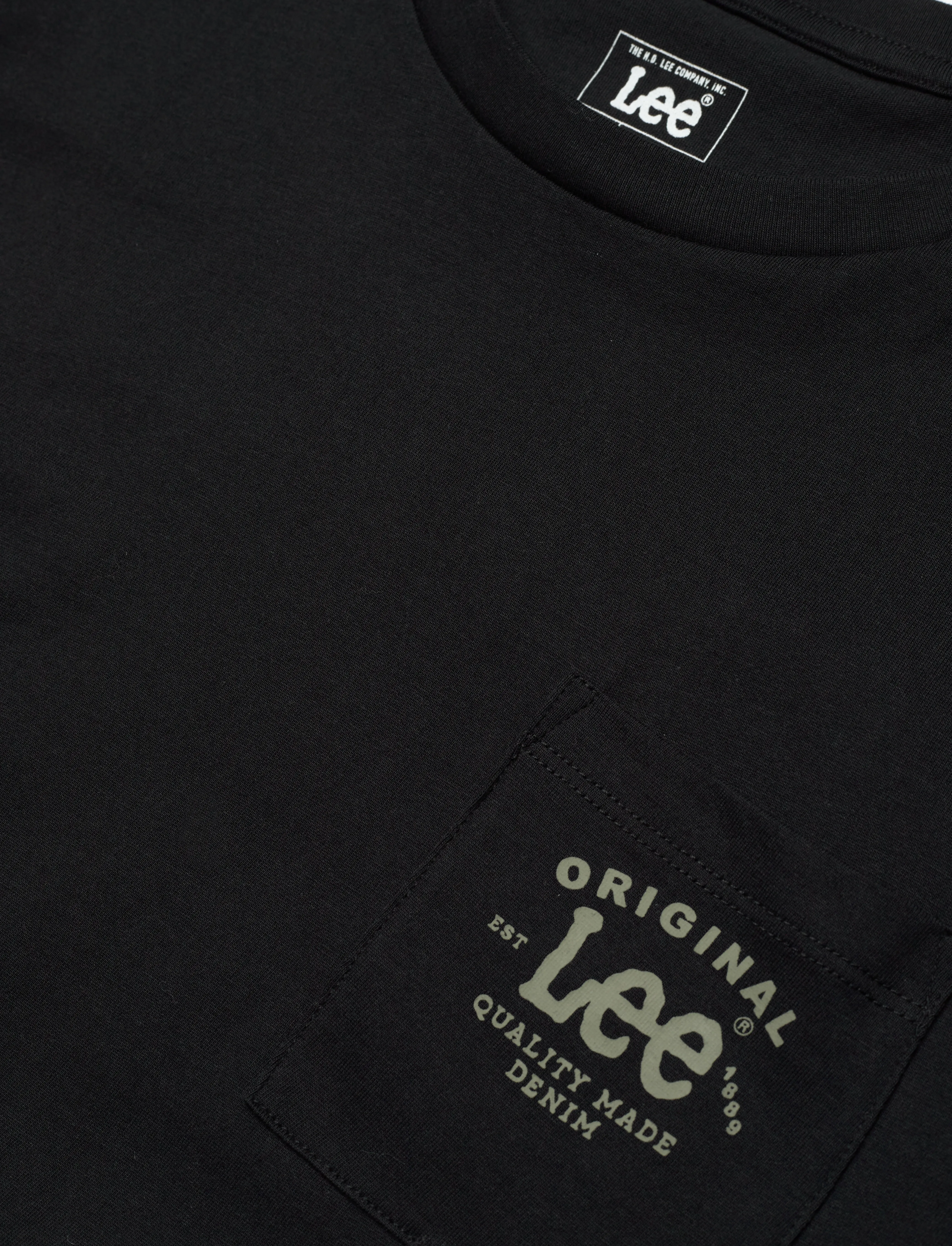 Lee Jeans - Logo Pocket Tee - unionall black - 2