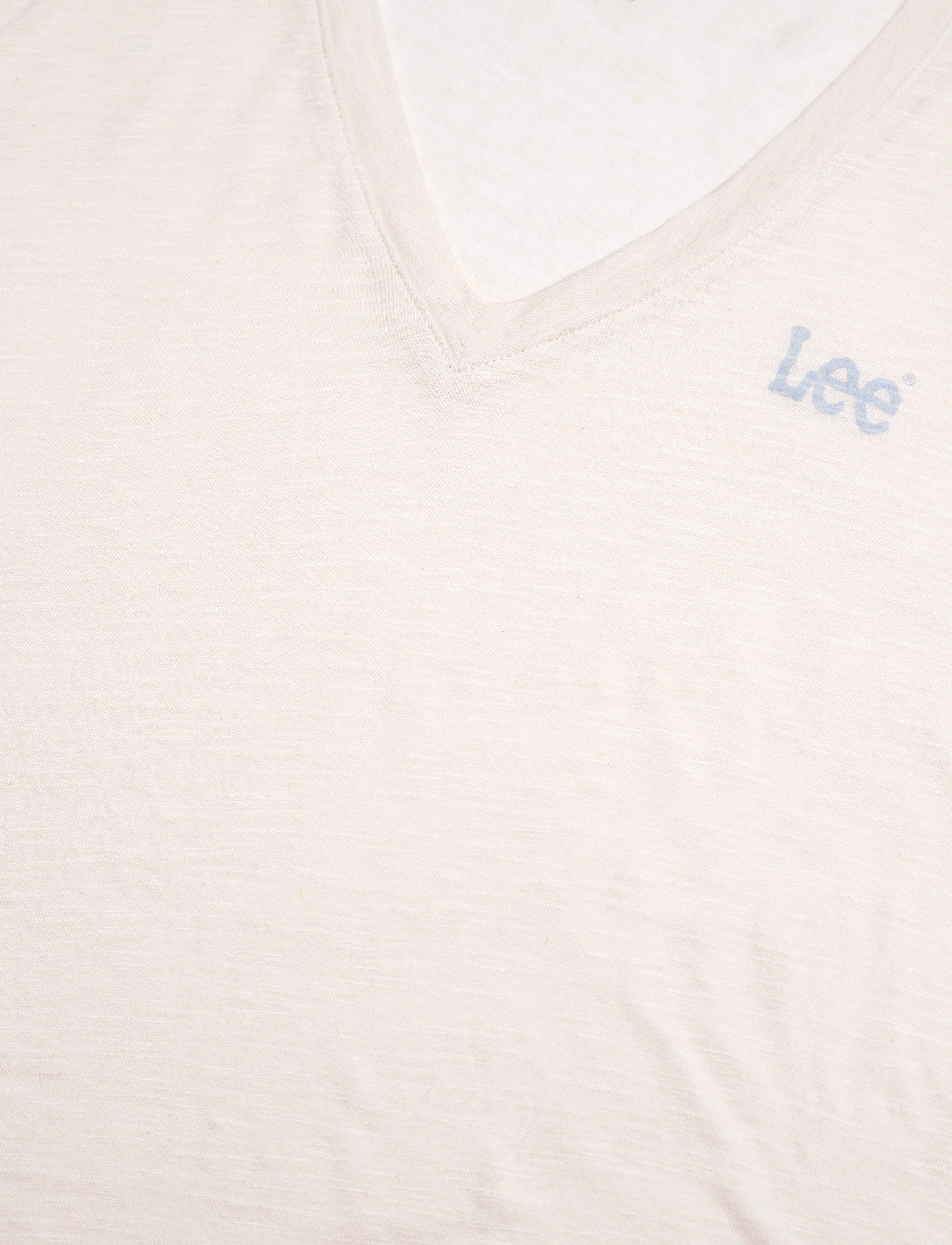 Lee Jeans - V Neck Tee - t-paidat - ecru - 2