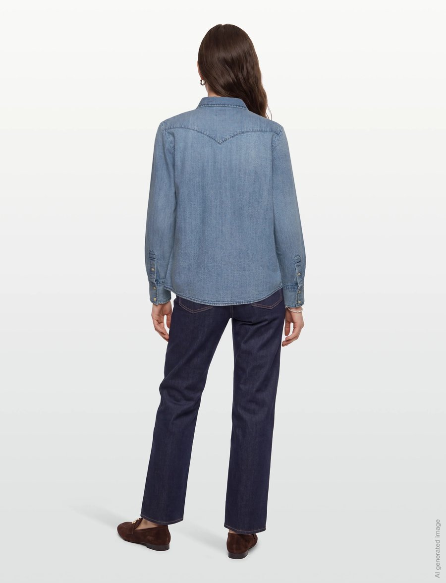 Lee Jeans - Western Shirt - teksasärgid - modern blue - 4