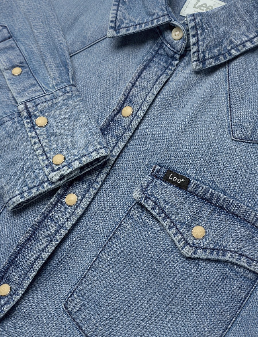 Lee Jeans - Western Shirt - džinsa krekli - modern blue - 2