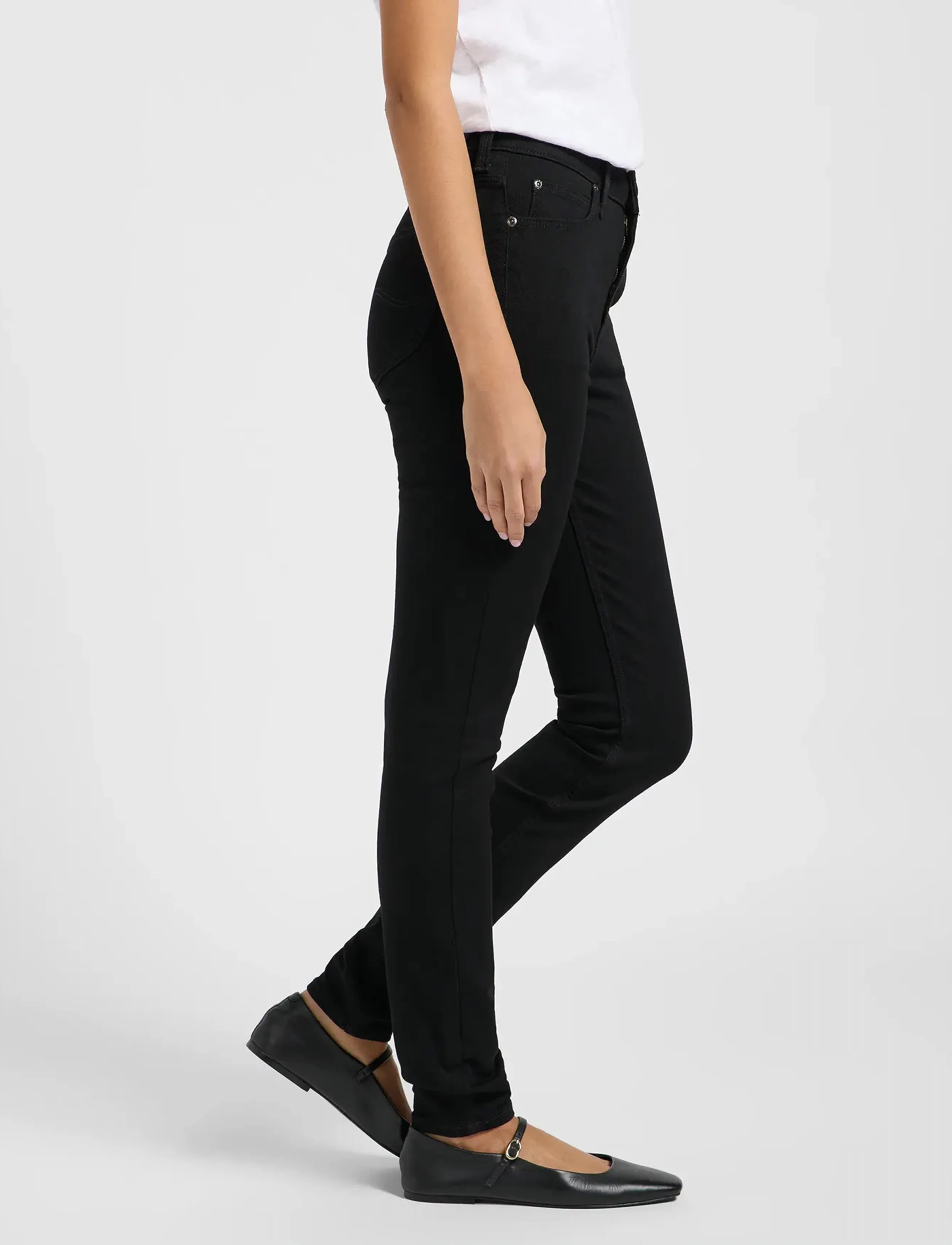 Lee Jeans - SCARLETT HIGH - slim jeans - black rinse - 5