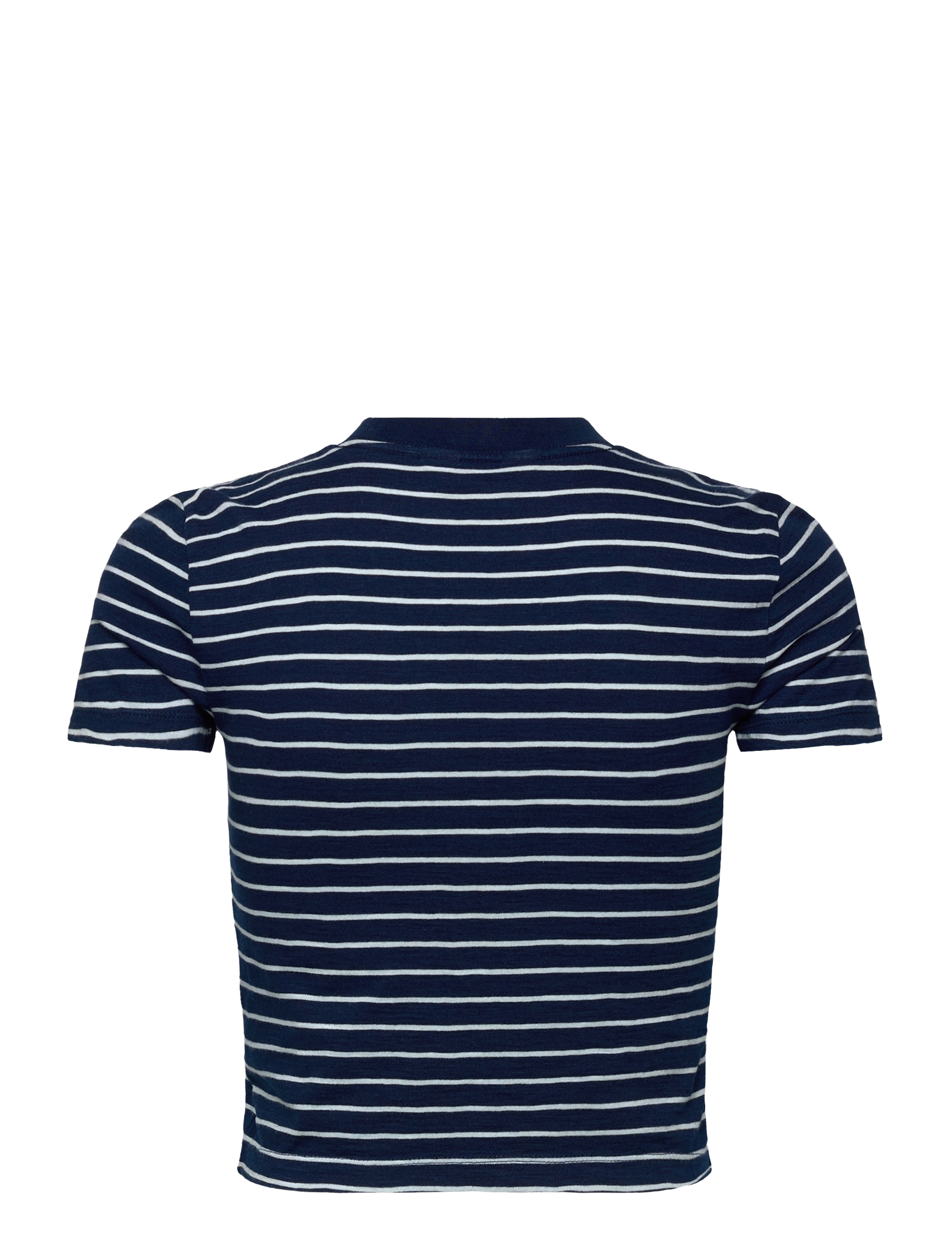 Lee Jeans - Cropped Tee - mažiausios kainos - ombre indigo stripe - 2