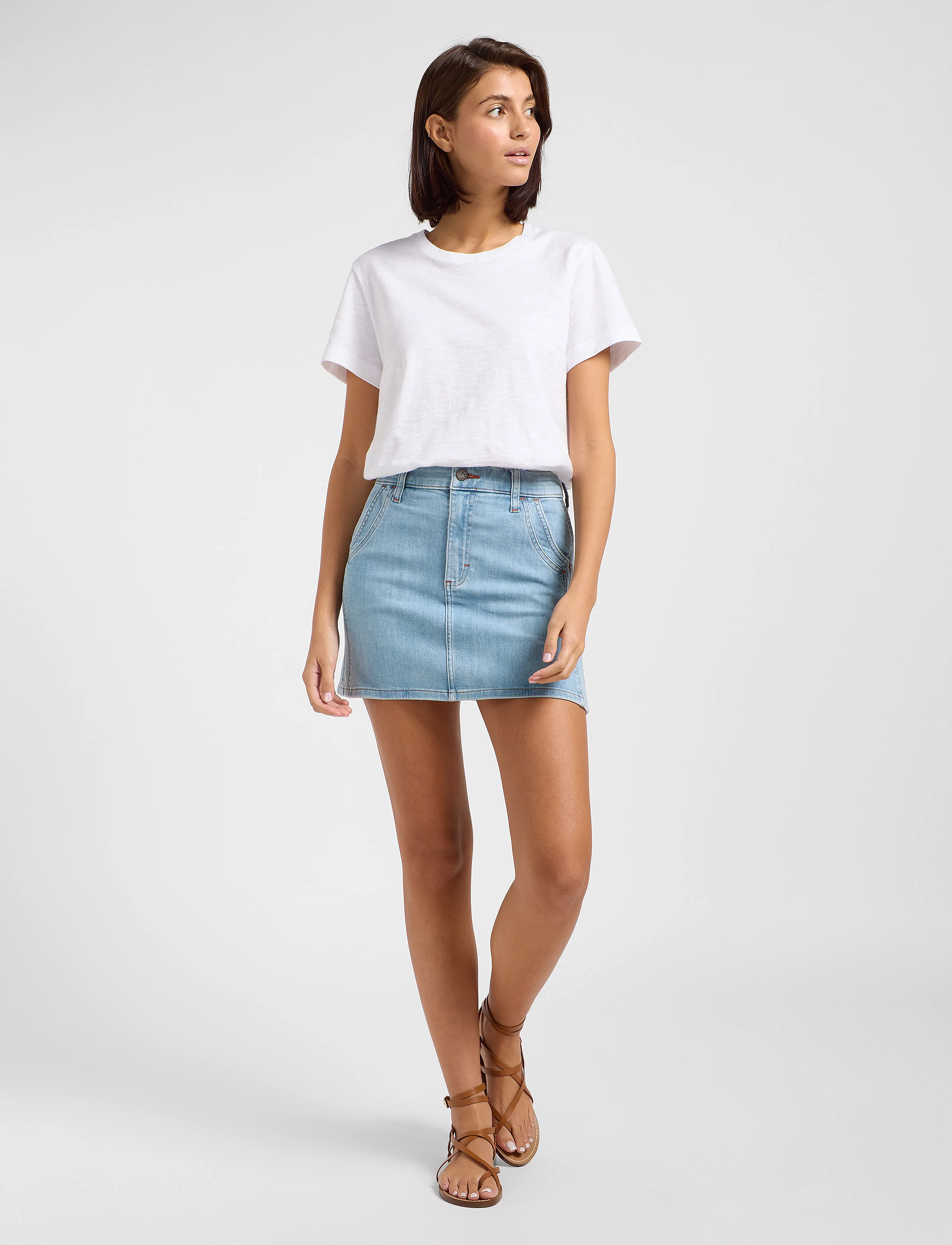 Lee Jeans - Double Seamed Mini Skirt - minor key - 4