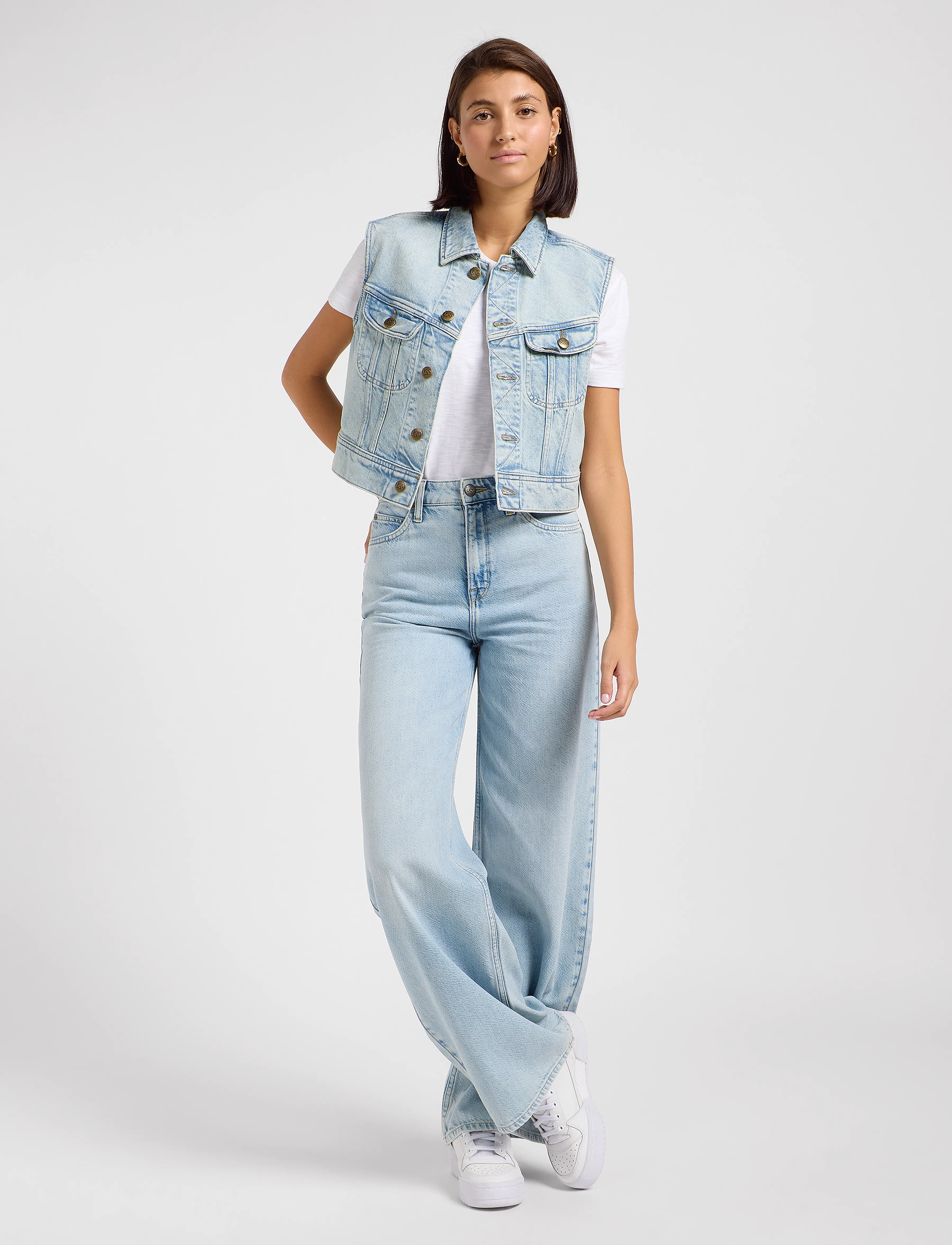 Lee Jeans - Stella A Line - brede jeans - calm waters - 4