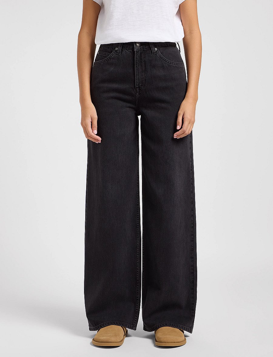 Lee Jeans - STELLA - wide leg jeans - dark memory - 0