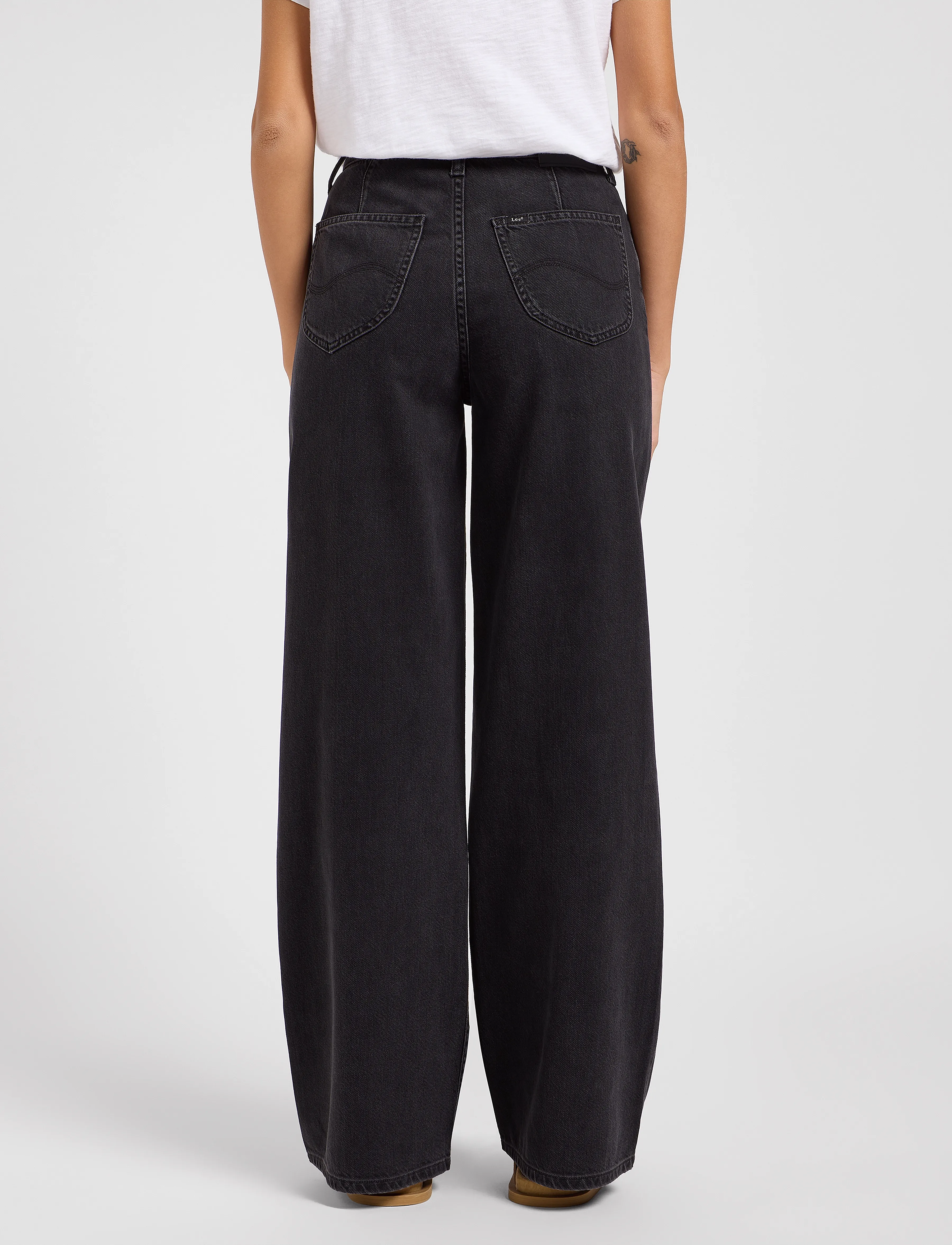 Lee Jeans - STELLA - hosen mit weitem bein - dark memory - 3