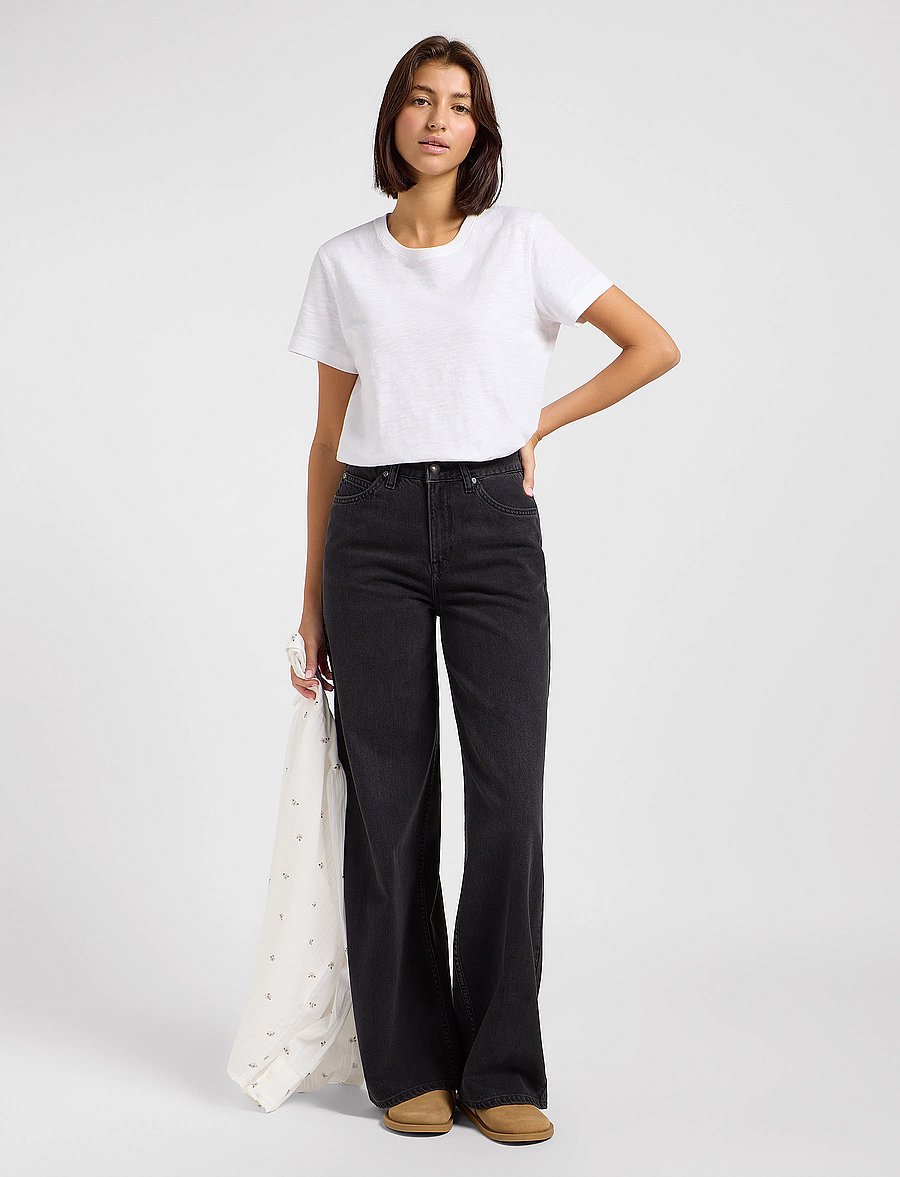 Lee Jeans - STELLA - wide leg jeans - dark memory - 4