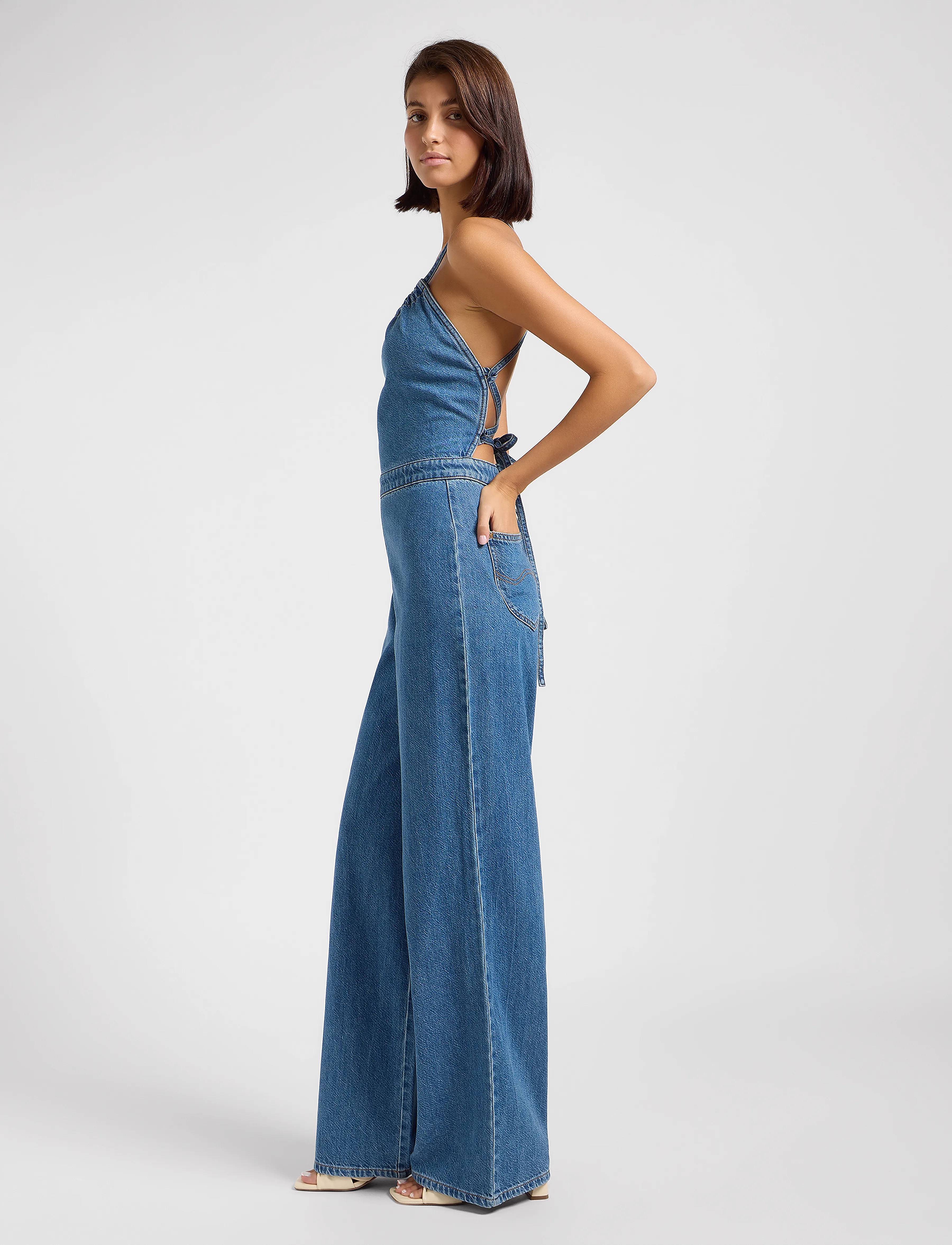 Lee Jeans - Backless Jumpsuit - take a dive - 5