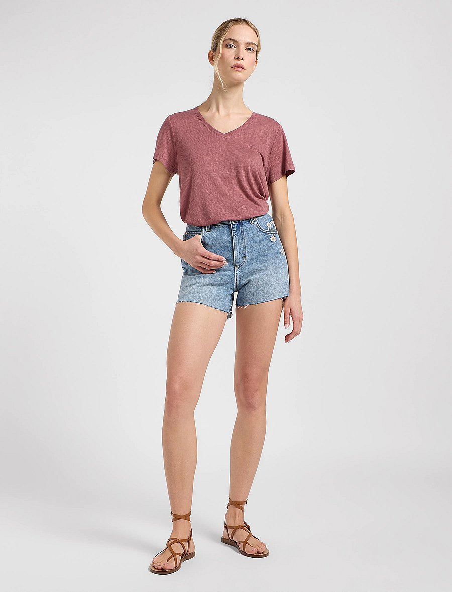 Lee Jeans - V Neck Tee - henna - 4
