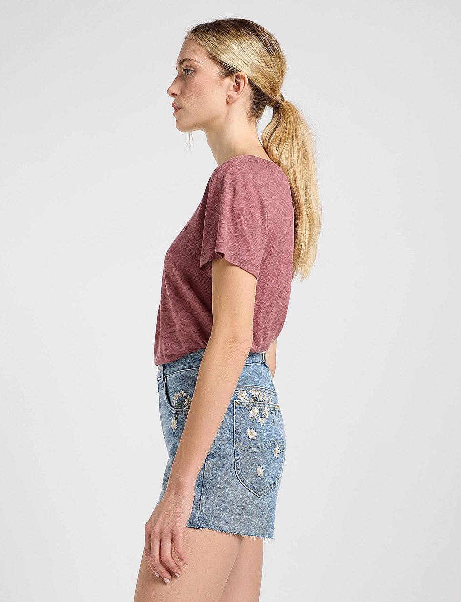 Lee Jeans - V Neck Tee - henna - 5