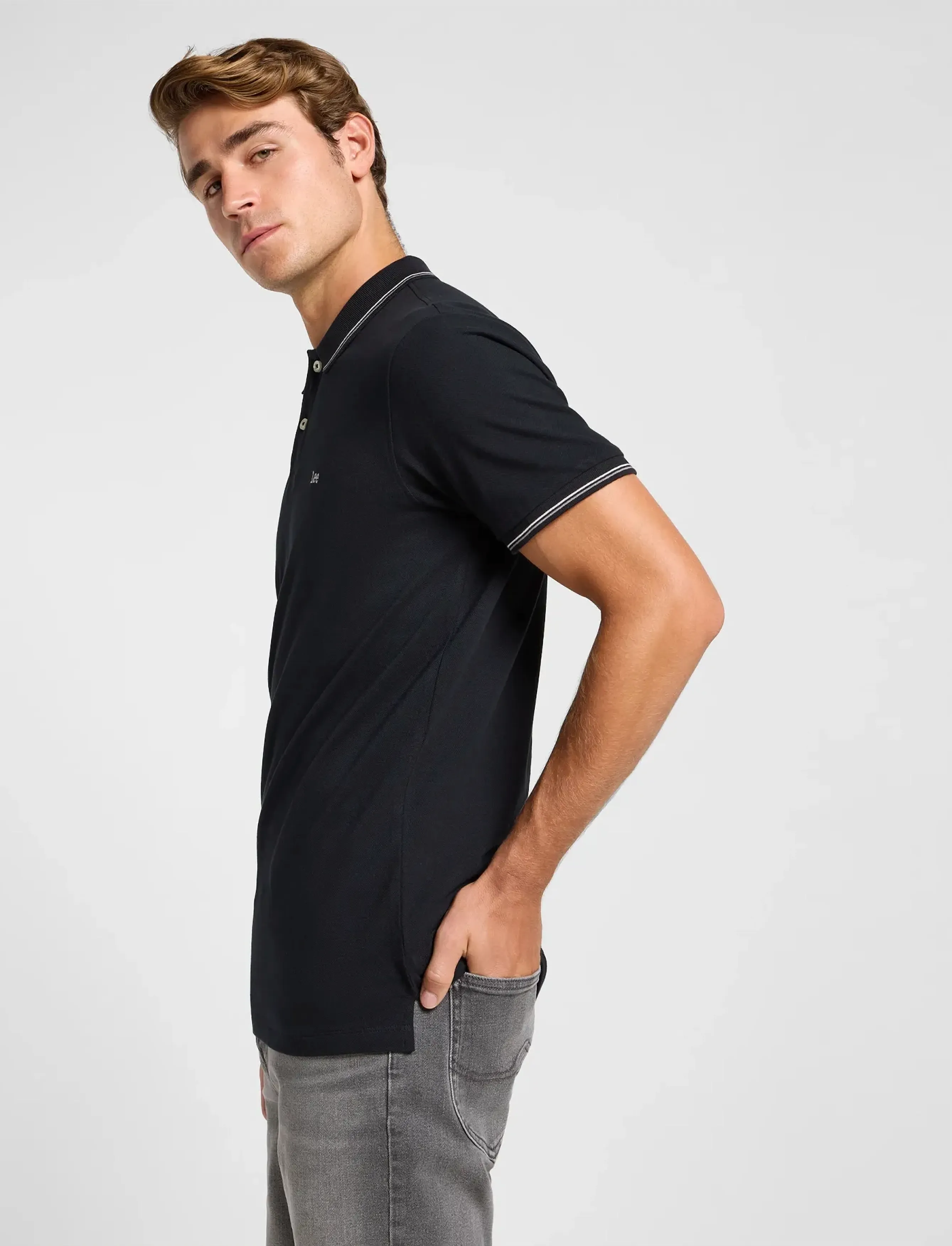 Lee Jeans - Pique Polo - laveste priser - black - 5