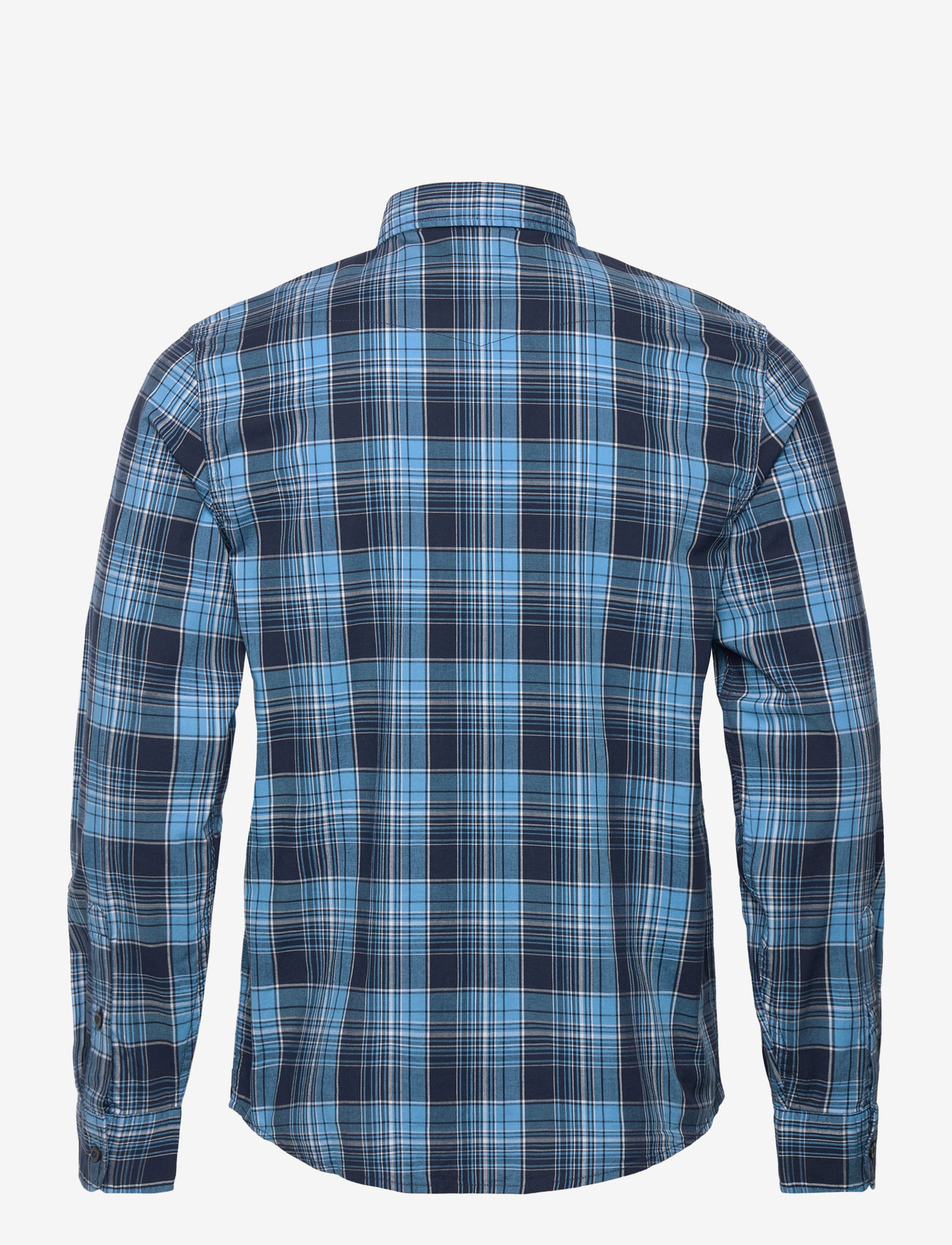 Lee Jeans - Regular Shirt - mænd - rivet navy ombre plaid - 1