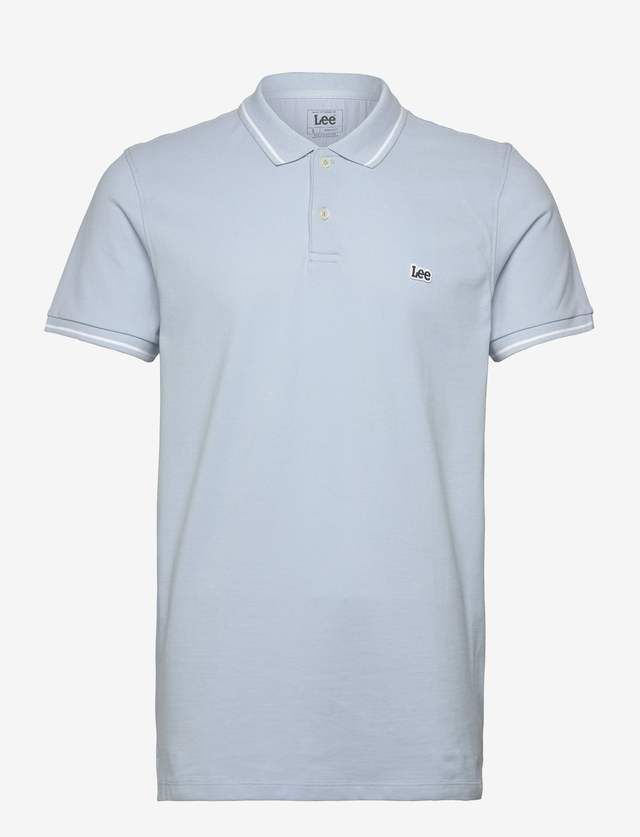 Lee Jeans - Pique Polo - kortärmade pikéer - shy blue - 0