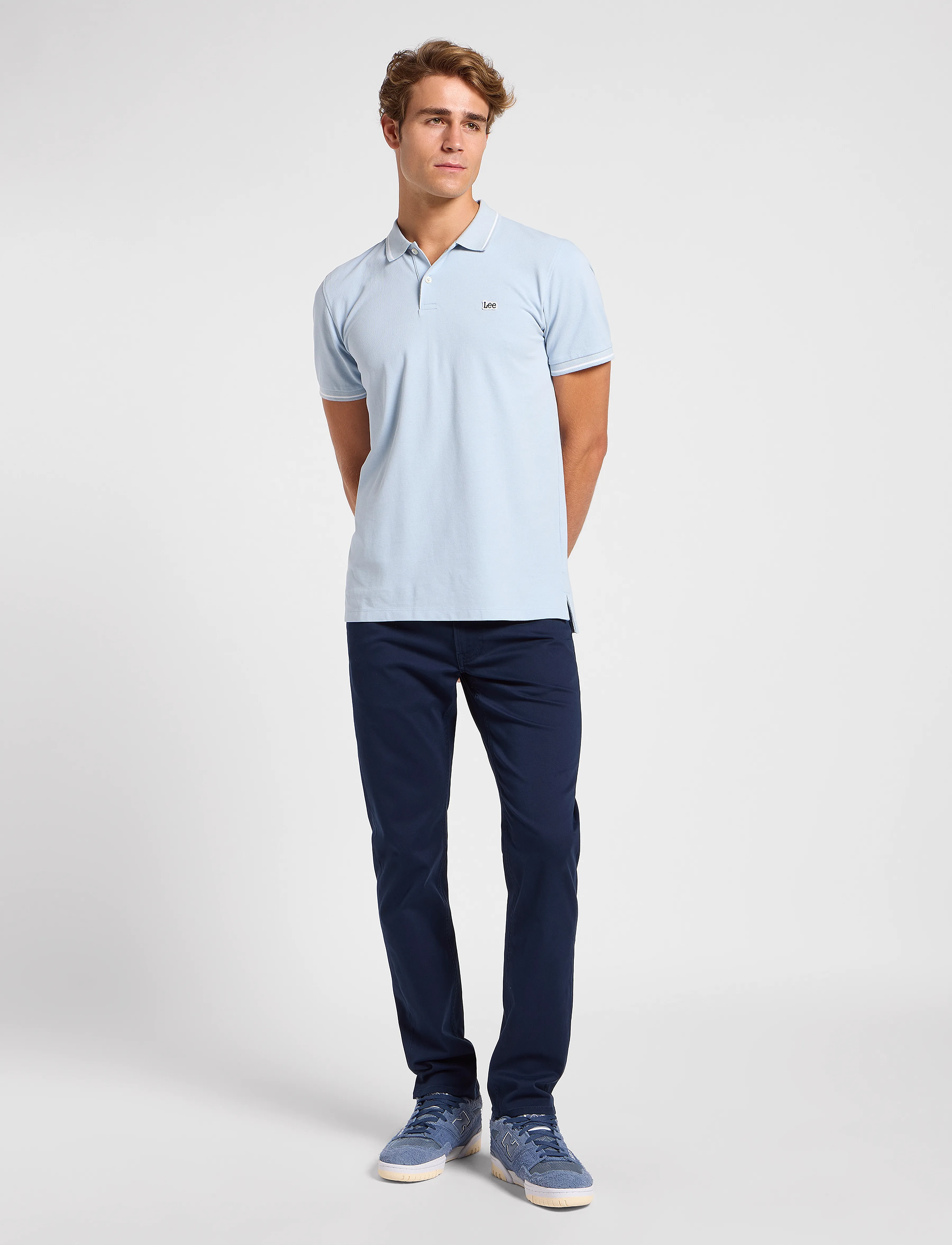 Lee Jeans - Pique Polo - laveste priser - shy blue - 4
