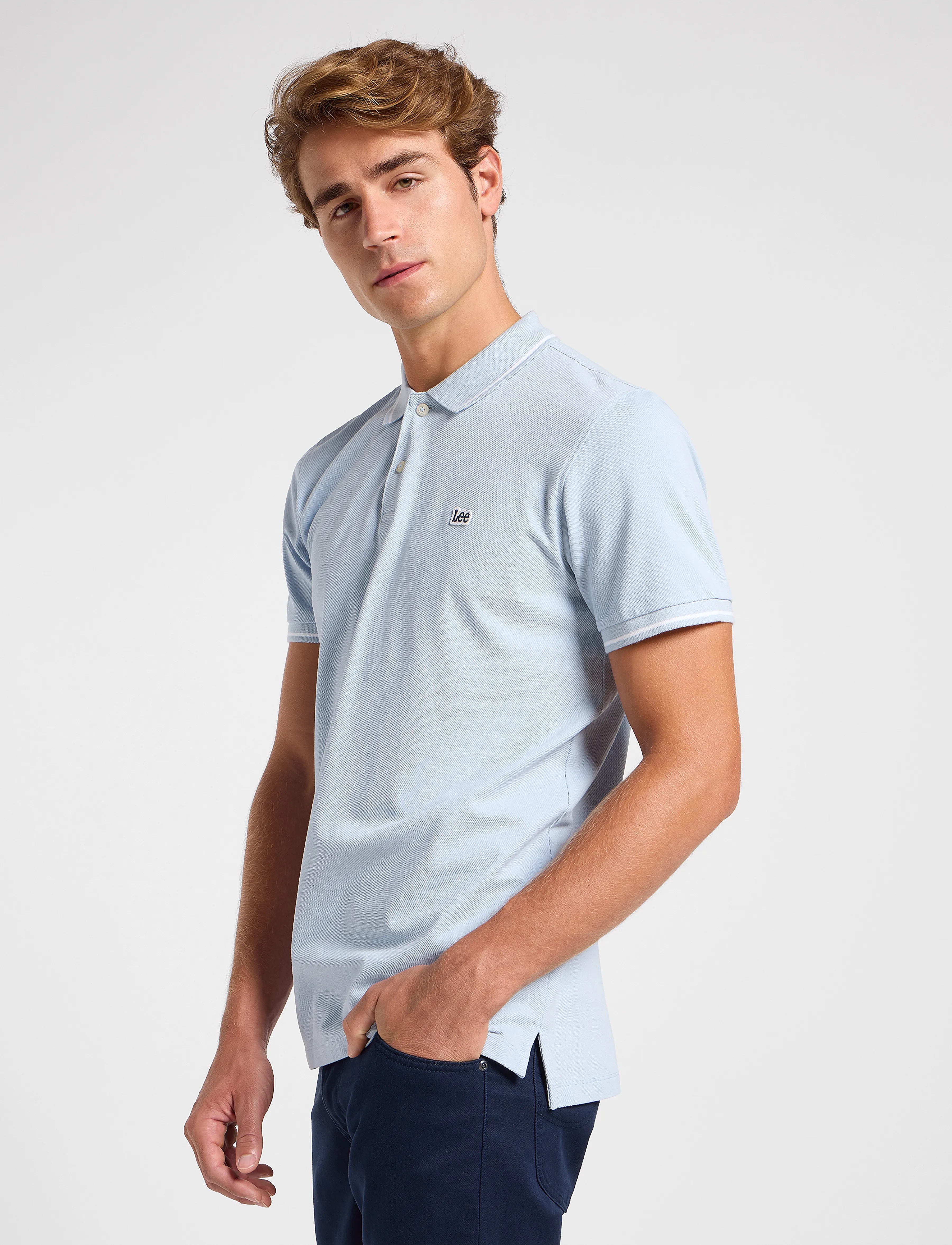 Lee Jeans - Pique Polo - laveste priser - shy blue - 5