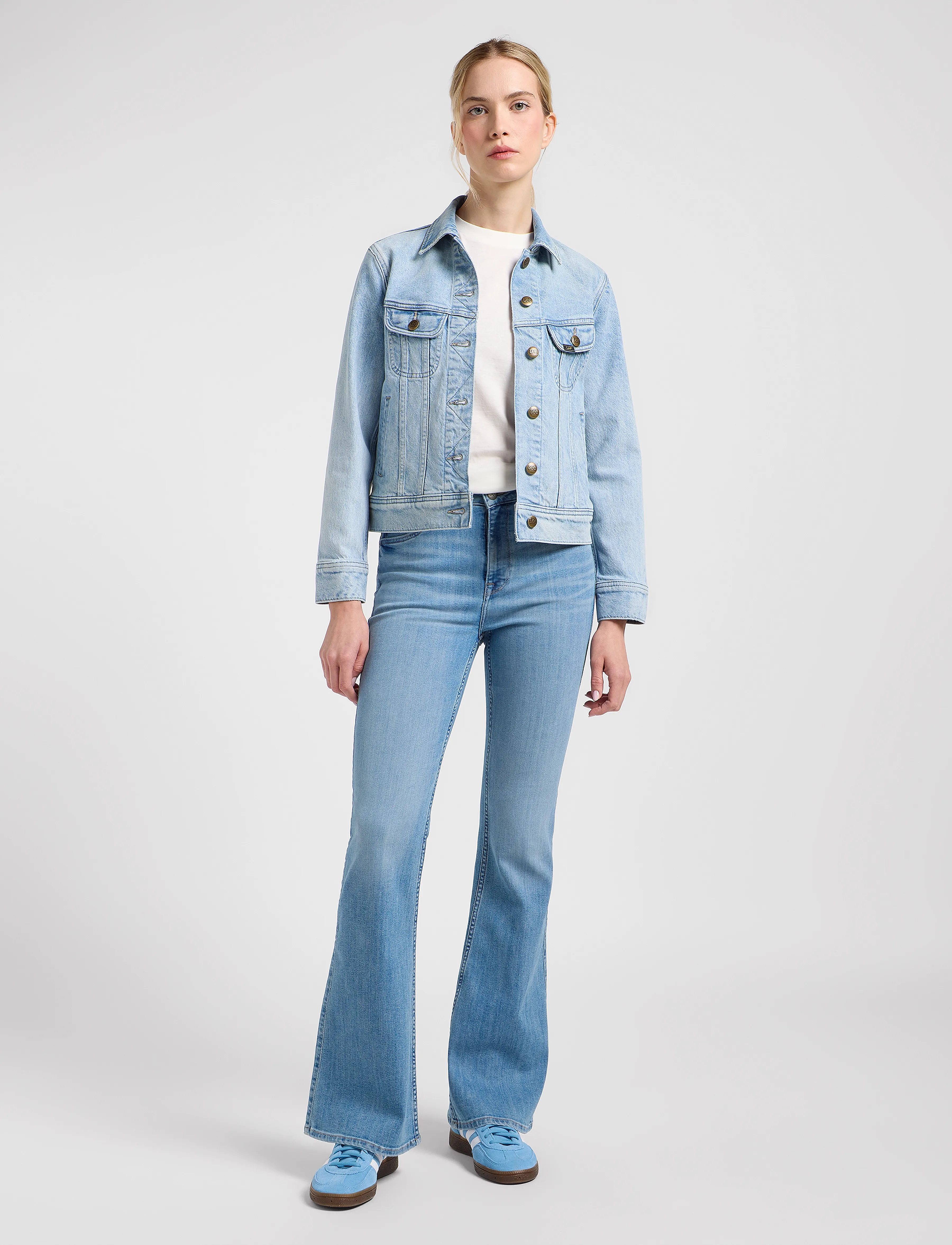Lee Jeans - Breese - alt eriti laia säärega teksad - light attitude - 4