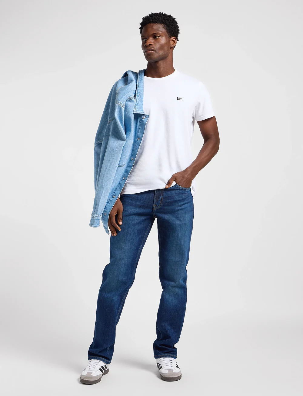 Lee Jeans - Brooklyn Straight - tavalised teksad - stoney - 4