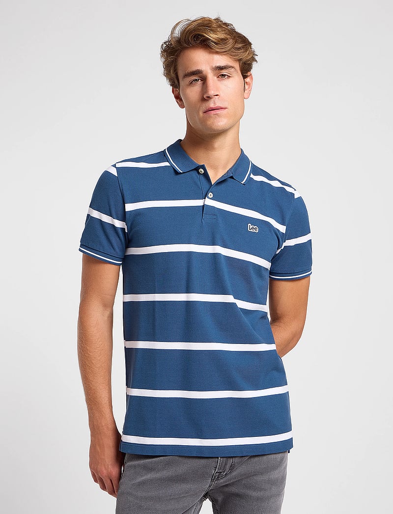 Lee Jeans - Pique Polo - kortærmede poloer - orion stripe - 0