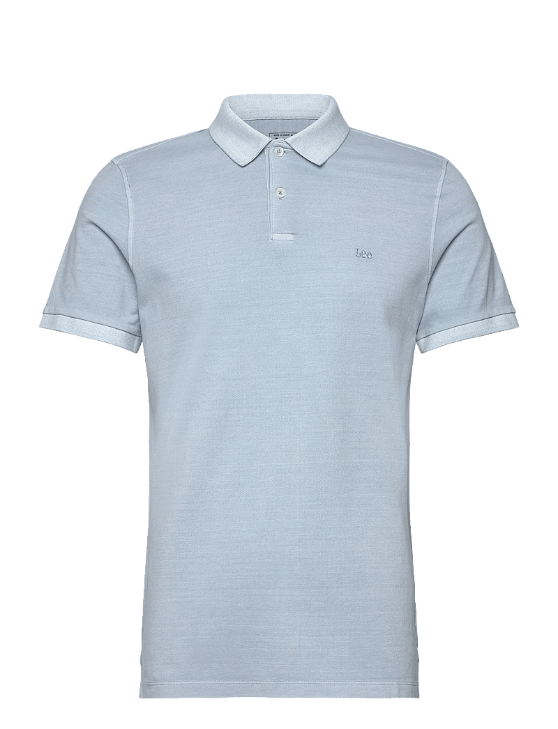 Lee Jeans - Garment Dye Polo - kortärmade pikéer - concrete gray - 1