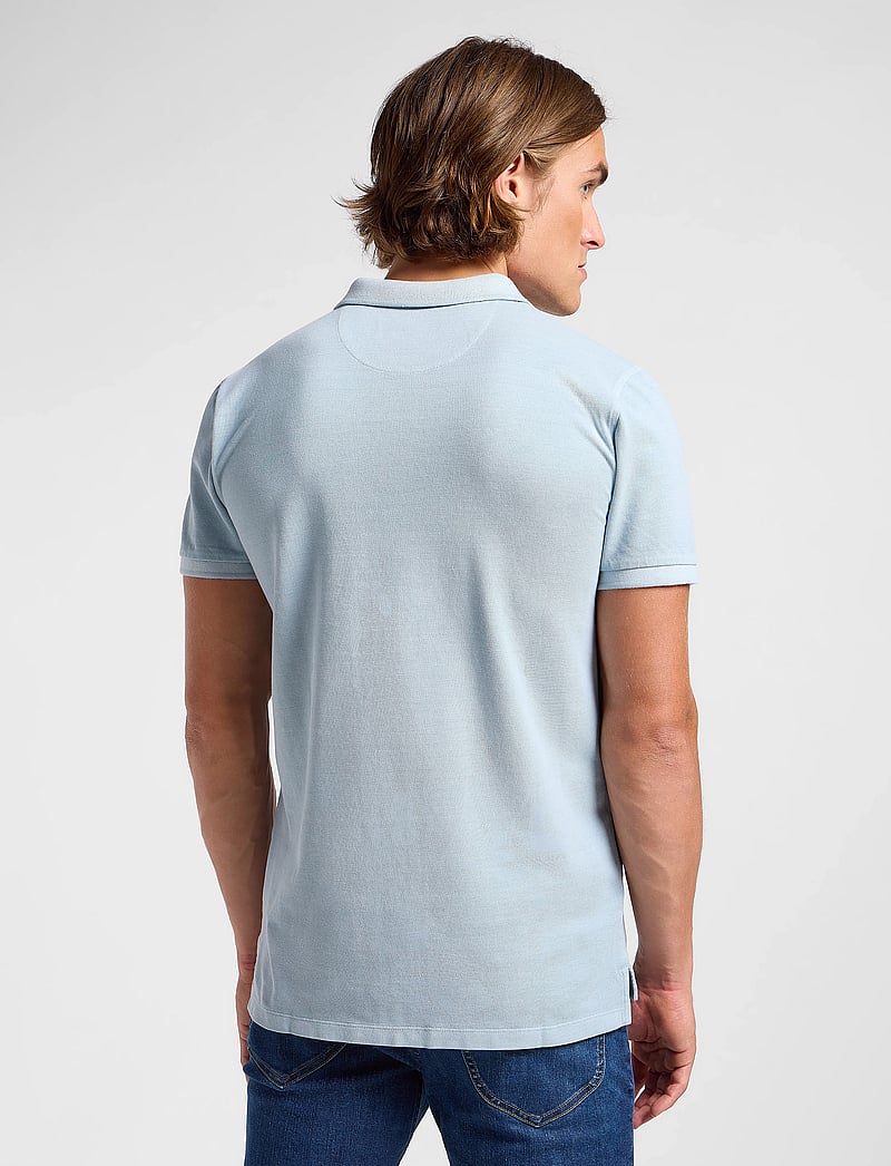 Lee Jeans - Garment Dye Polo - kortärmade pikéer - concrete gray - 3