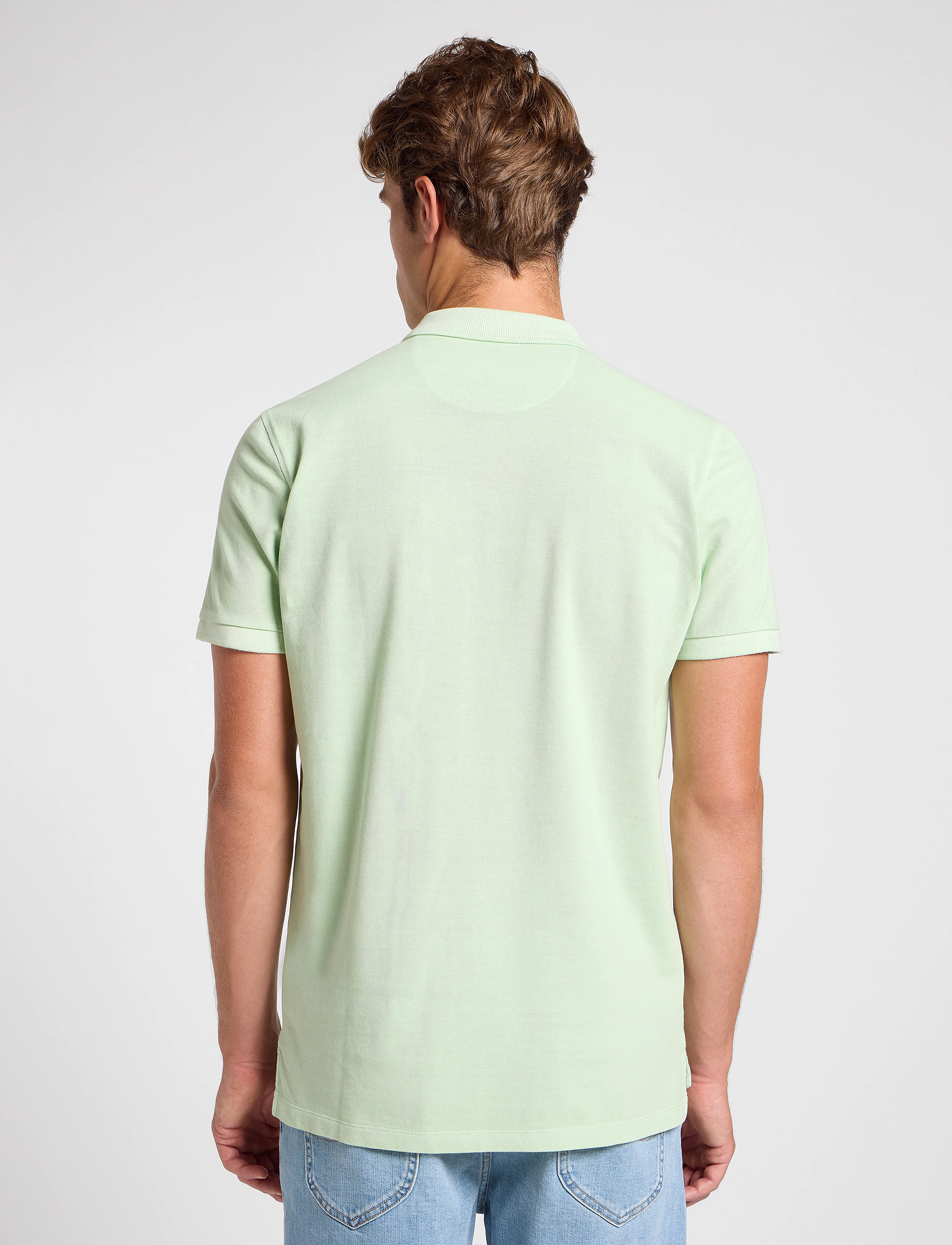 Lee Jeans - Garment Dye Polo - krótki rękaw - soft sage - 3