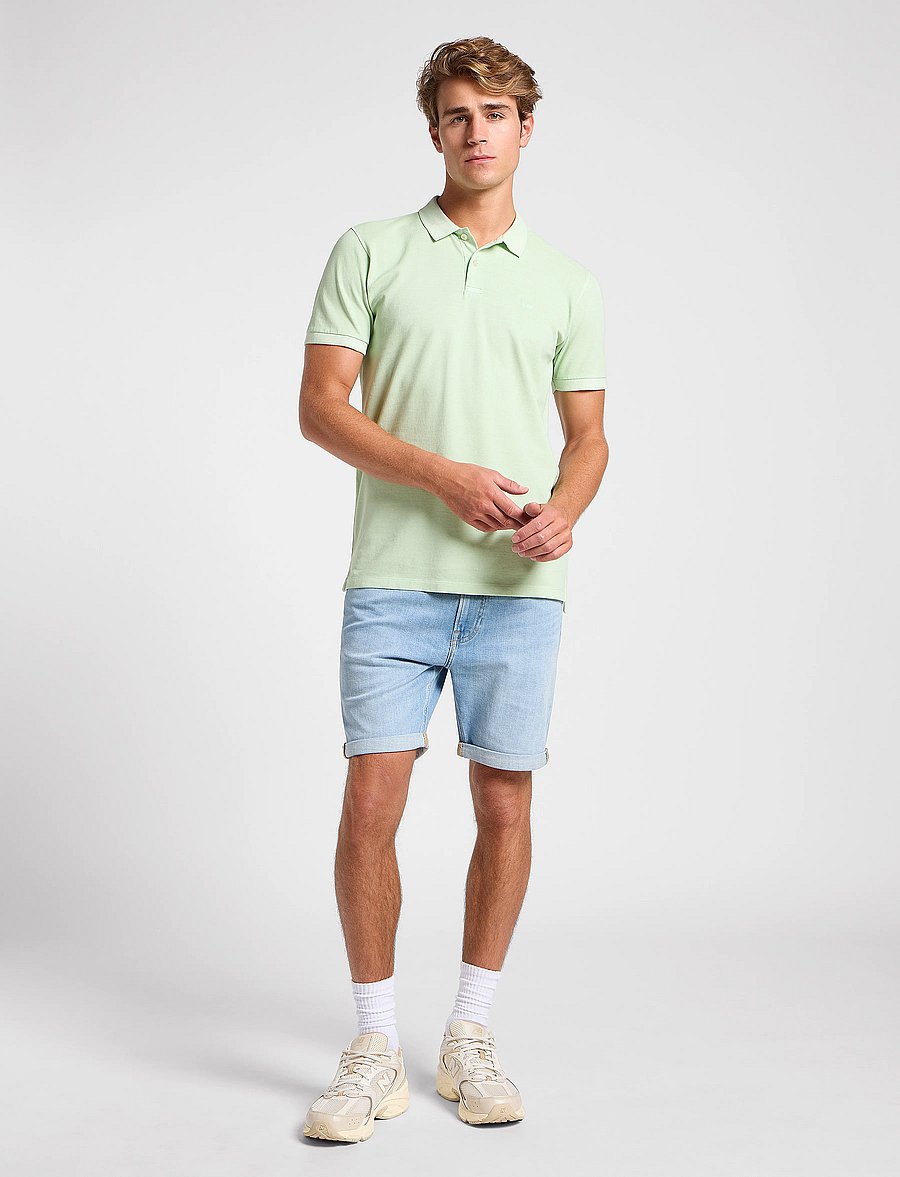 Lee Jeans - Garment Dye Polo - kurzärmelig - soft sage - 4