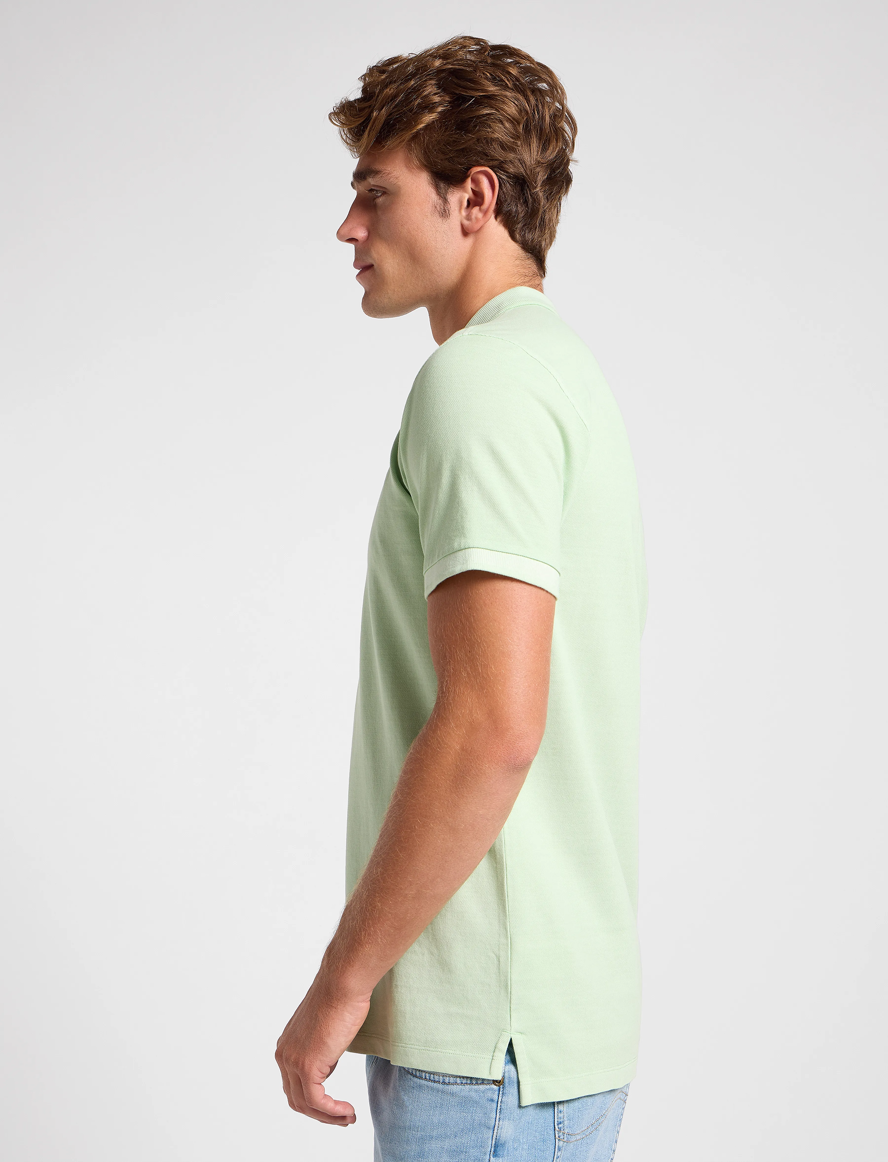 Lee Jeans - Garment Dye Polo - kurzärmelig - soft sage - 5