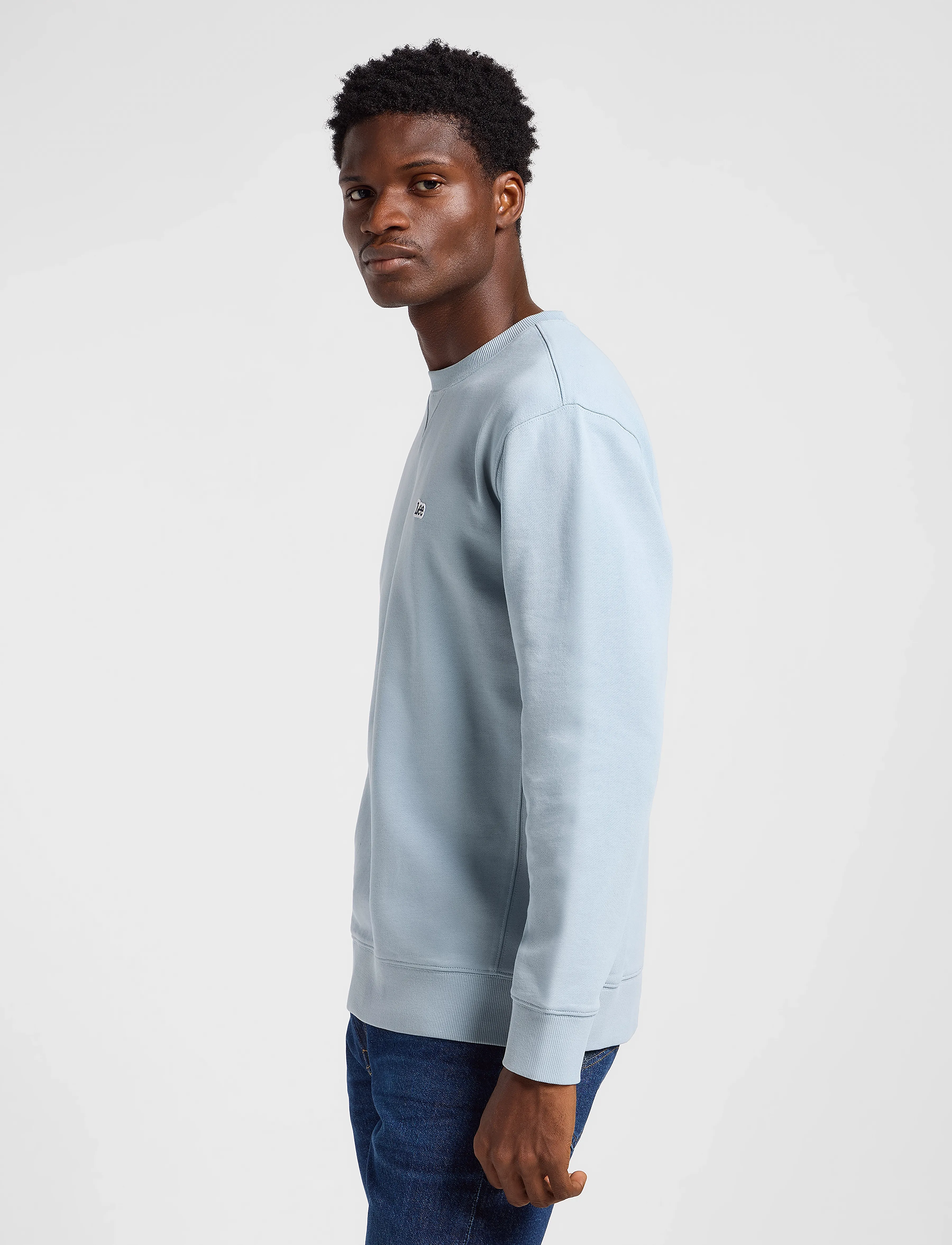 Lee Jeans - Patch Crew Sws - sweatshirts - concrete gray - 5