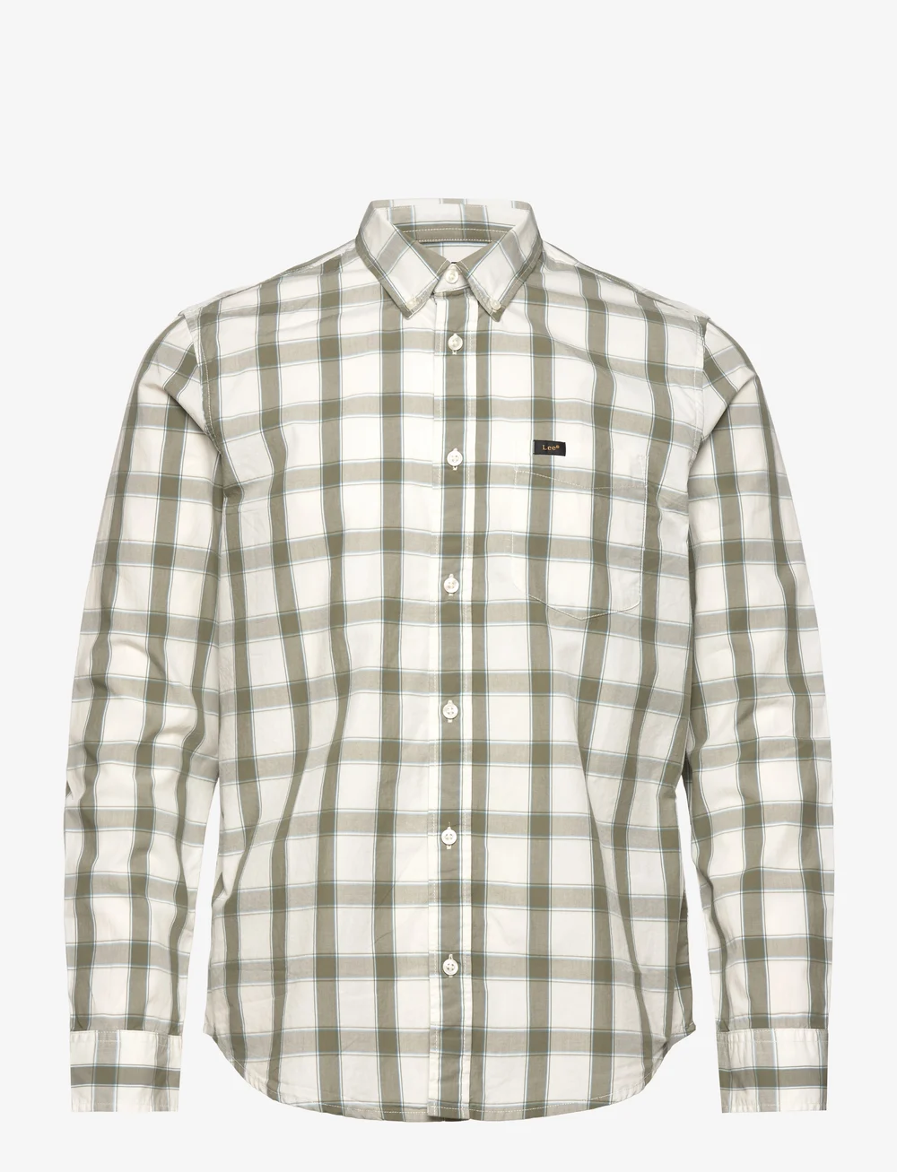 Lee Jeans - Lee Button Down - rutiga skjortor - ecru - 1