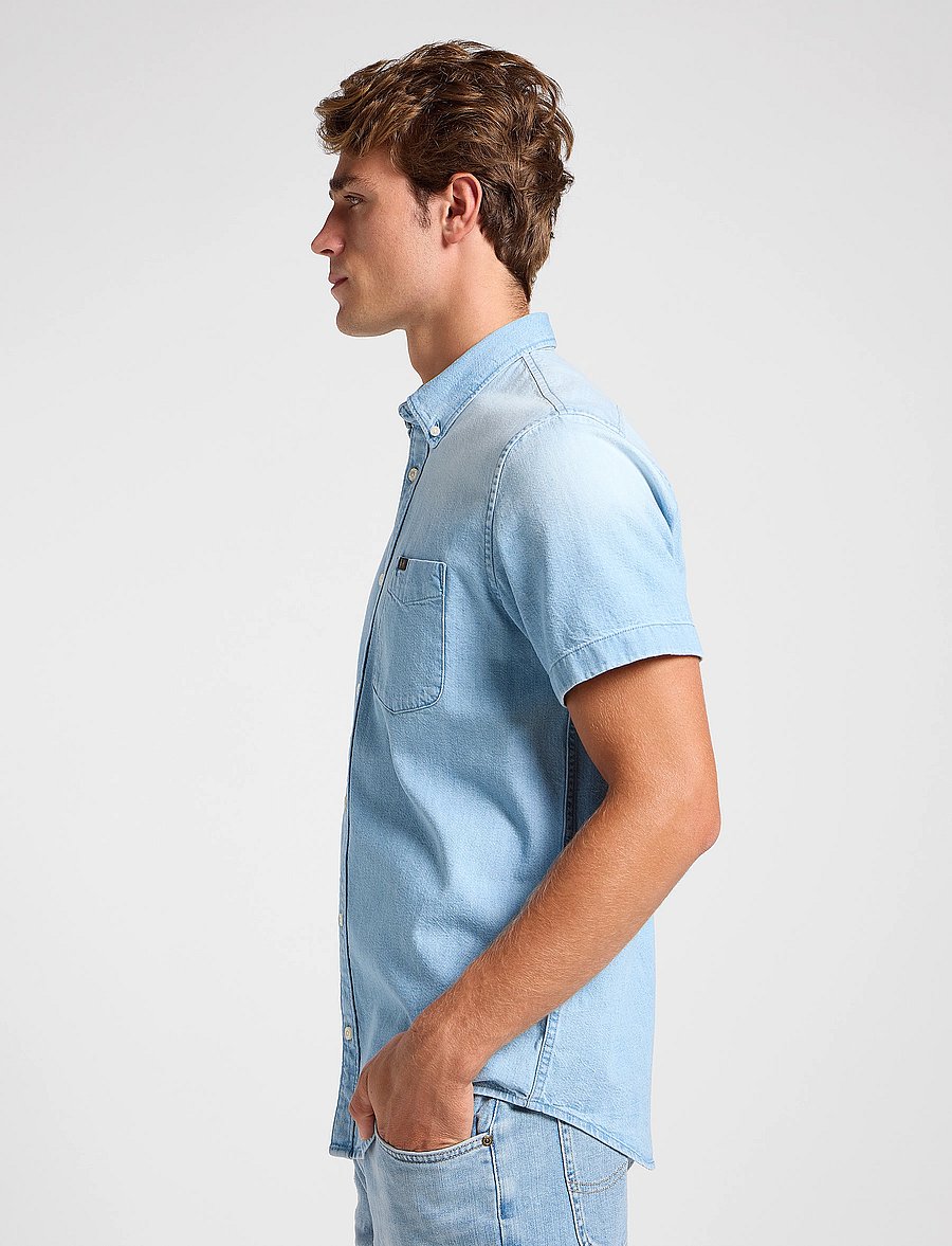 Lee Jeans - Lee Button Down Ss - light desert wash - 5