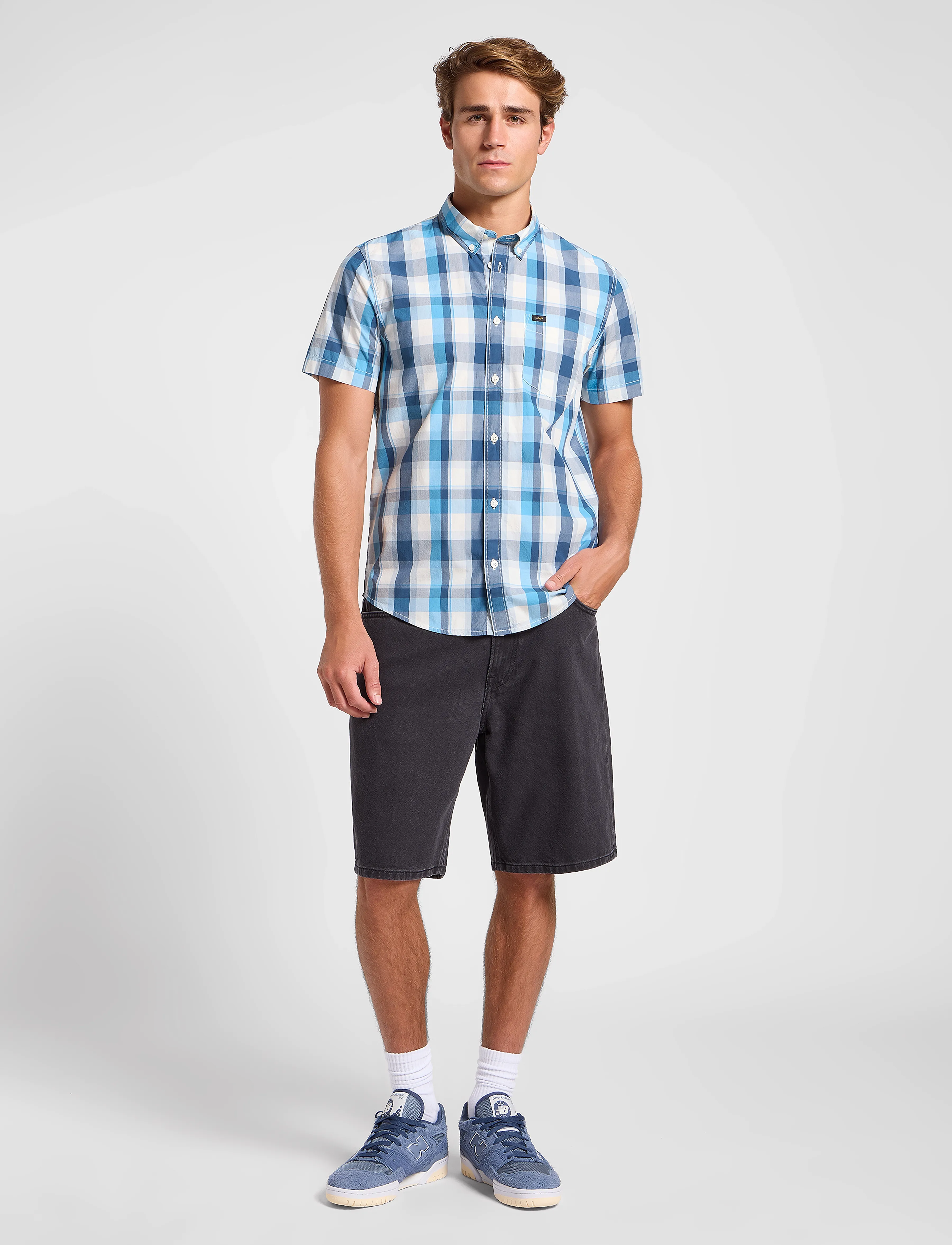 Lee Jeans - Lee Button Down Ss - kortärmade skjortor - orion - 4