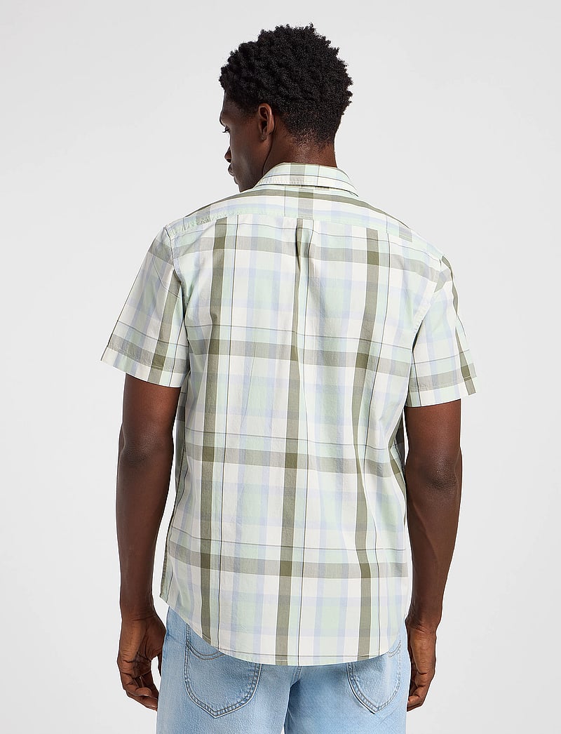 Lee Jeans - Lee Button Down Ss - kortärmade skjortor - concrete sage - 3