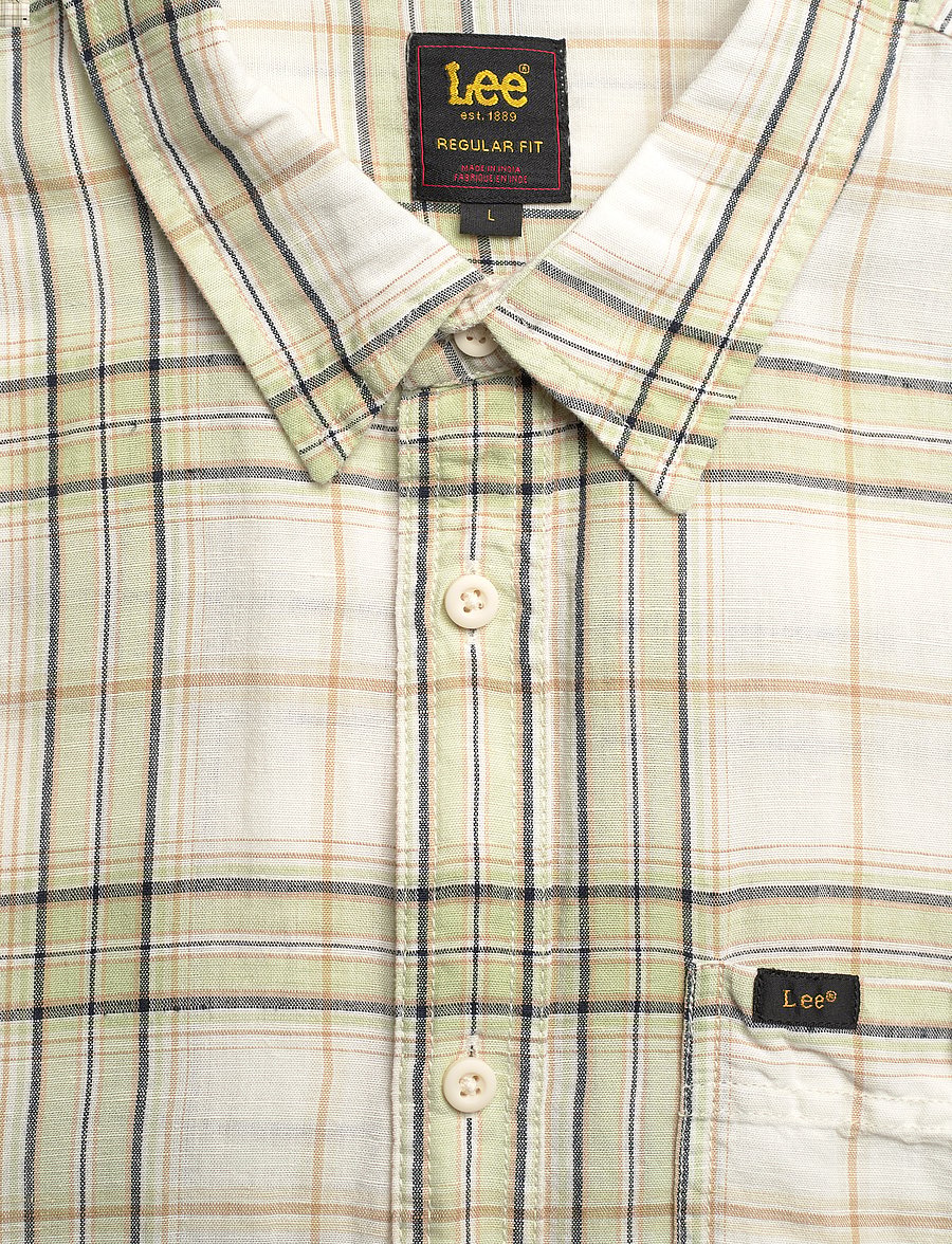 Lee Jeans - Leesure Shirt - linen shirts - sage - 2